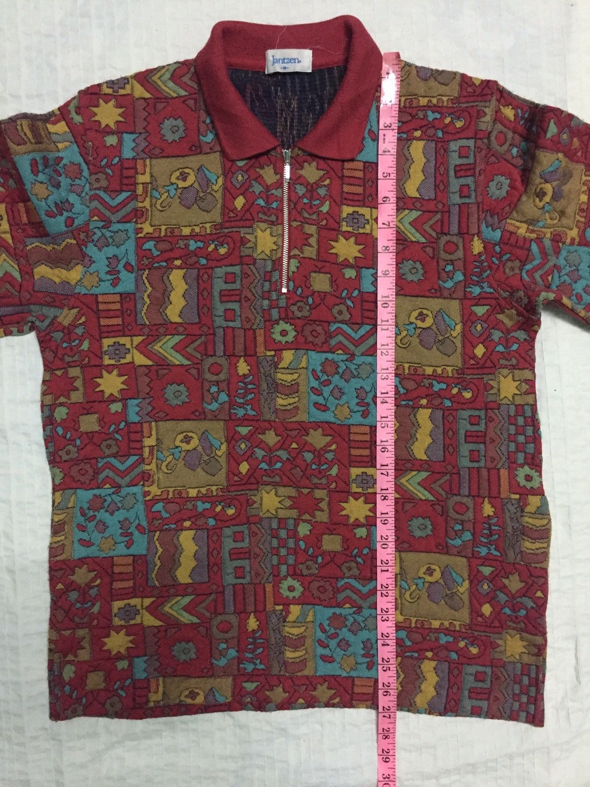 Jantzen Vintage Jantzen Fullprint Graphic Art Long Sleeve Sweater Size US M / EU 48-50 / 2 - 17 Thumbnail