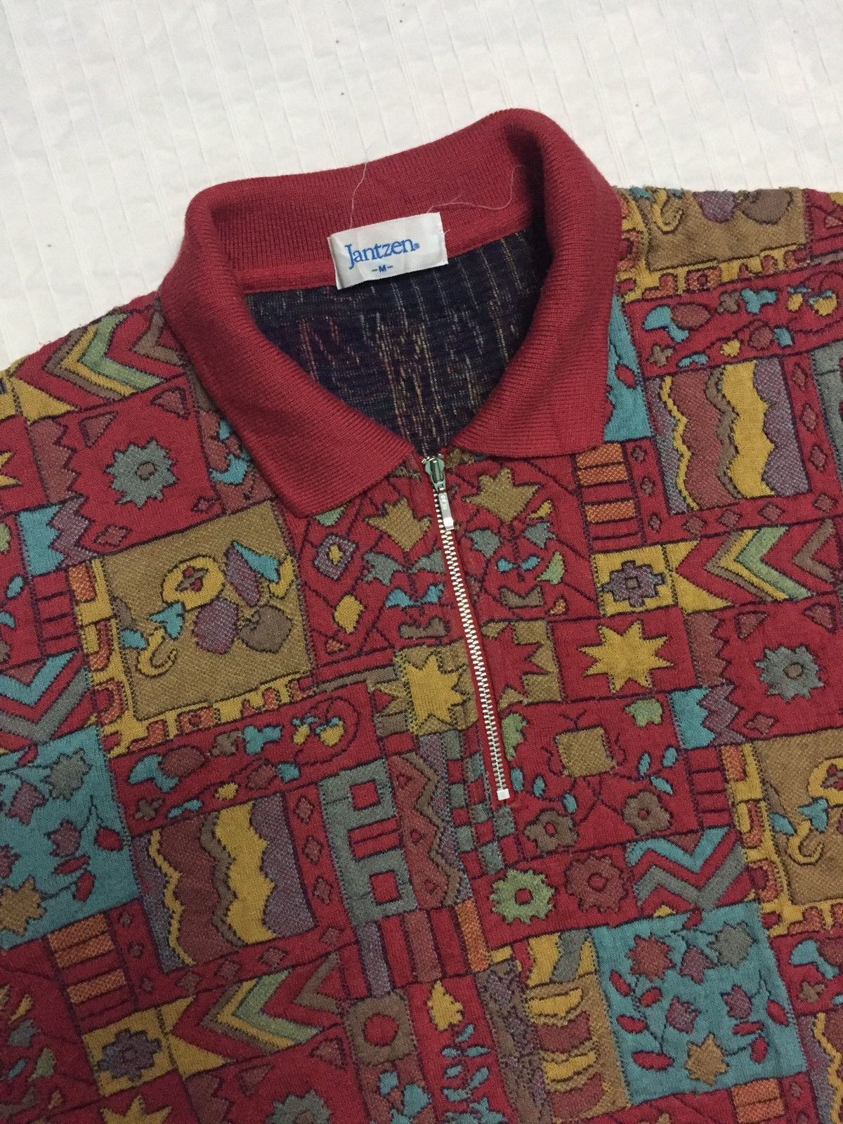 Jantzen Vintage Jantzen Fullprint Graphic Art Long Sleeve Sweater Size US M / EU 48-50 / 2 - 5 Thumbnail