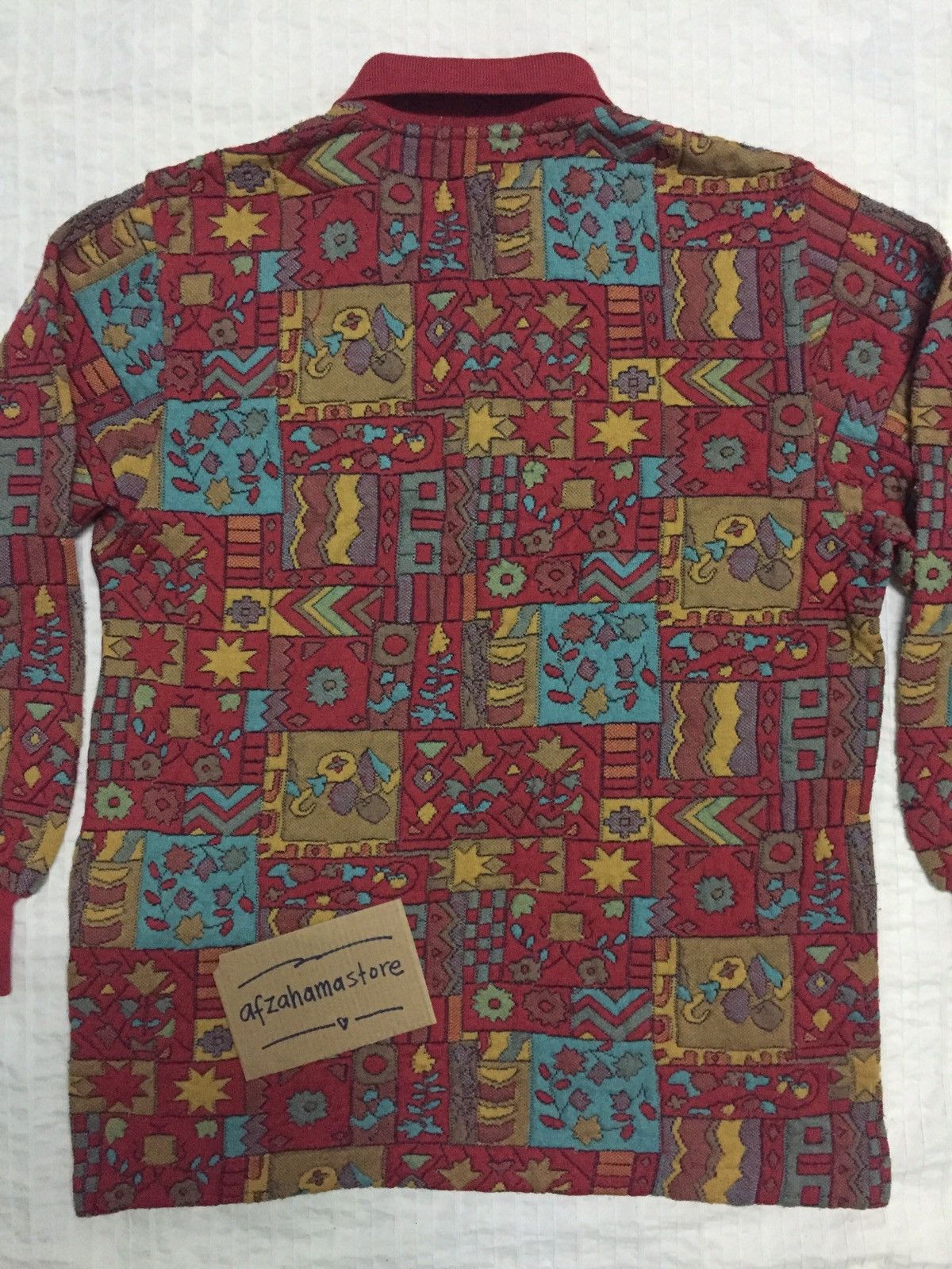Jantzen Vintage Jantzen Fullprint Graphic Art Long Sleeve Sweater Size US M / EU 48-50 / 2 - 9 Thumbnail