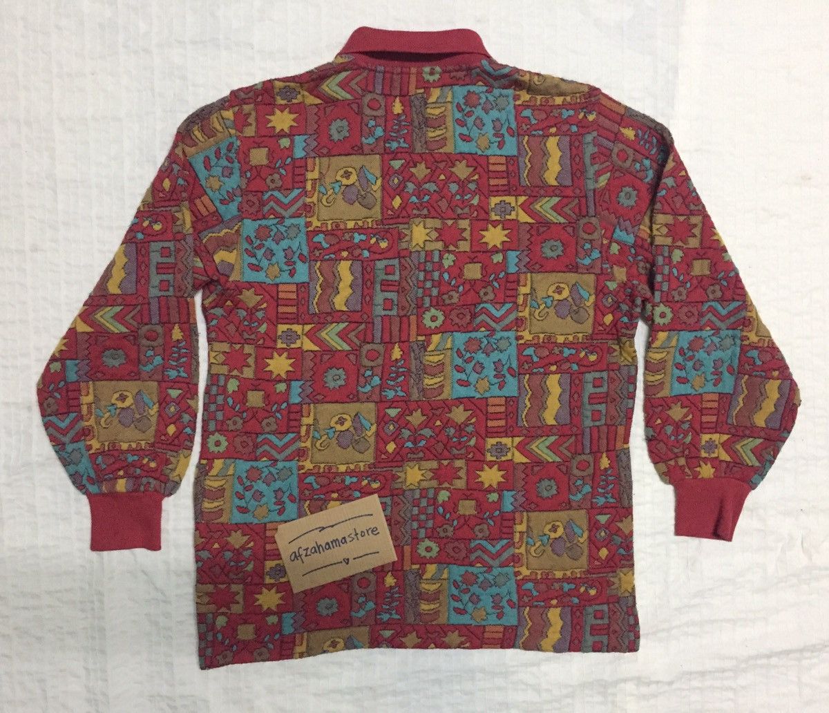 Jantzen Vintage Jantzen Fullprint Graphic Art Long Sleeve Sweater Size US M / EU 48-50 / 2 - 6 Thumbnail