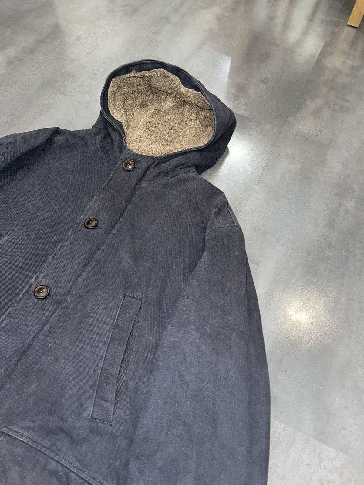 Dolce & Gabbana Archive Dolce & Gabbana Shearling Washed Grey Long Jacket Size US L / EU 52-54 / 3 - 5 Thumbnail