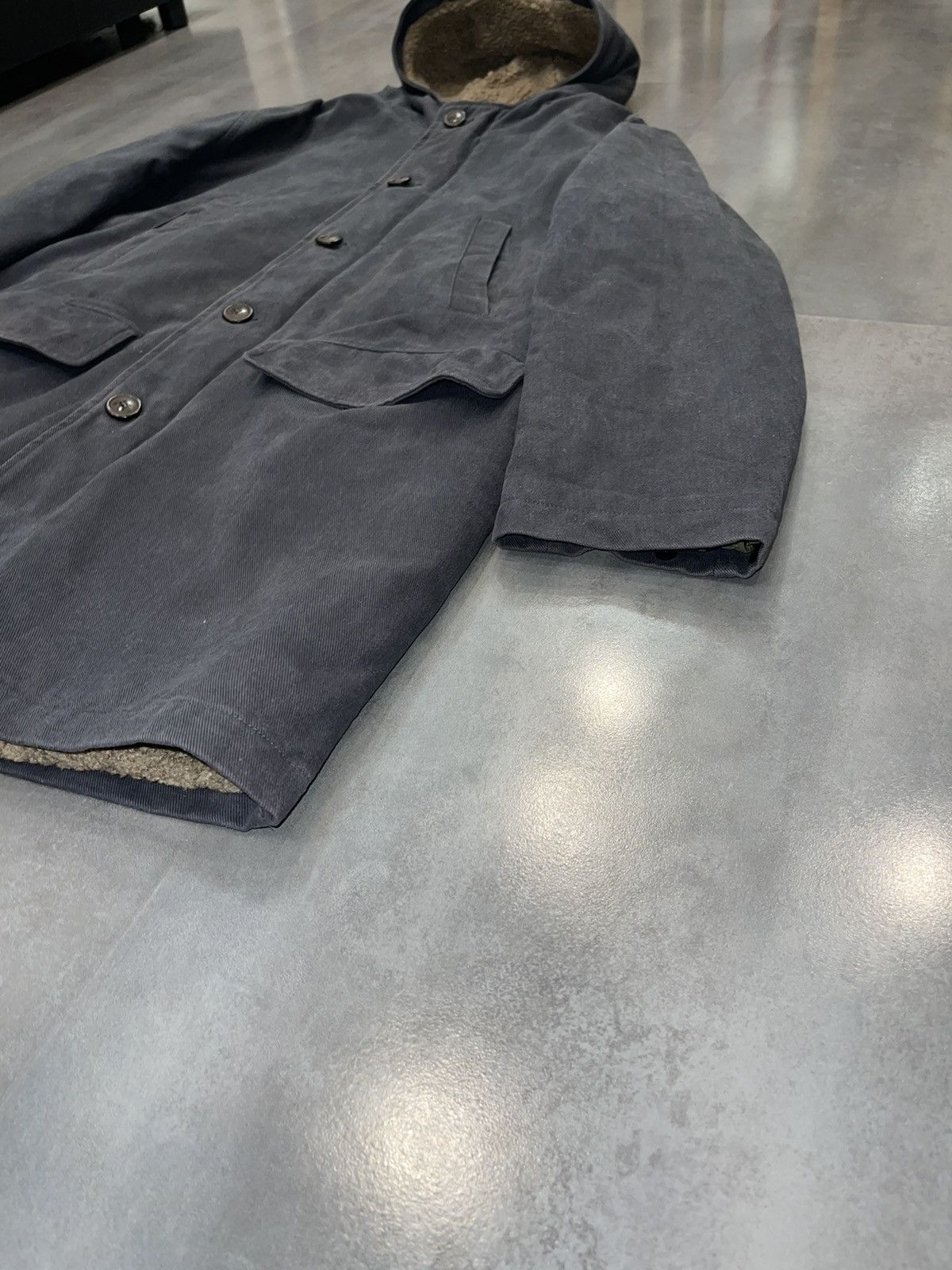 Dolce & Gabbana Archive Dolce & Gabbana Shearling Washed Grey Long Jacket Size US L / EU 52-54 / 3 - 4 Thumbnail