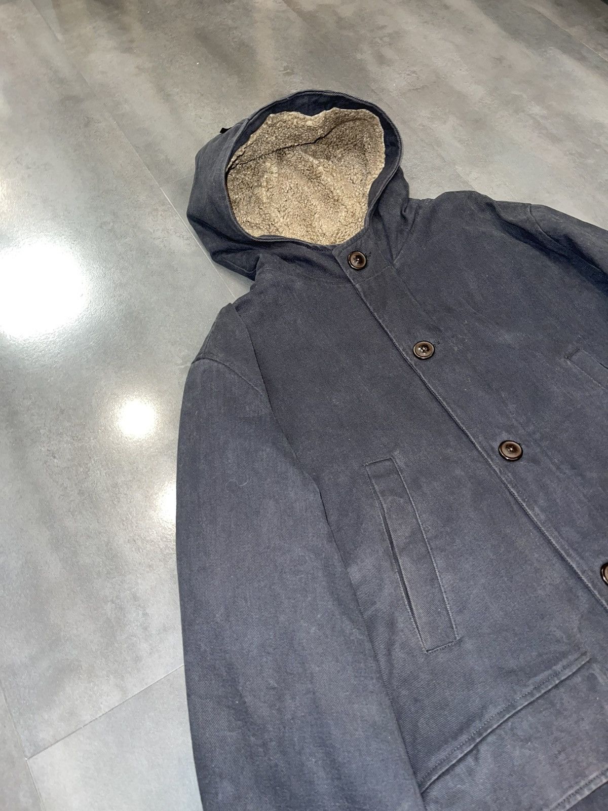 Dolce & Gabbana Archive Dolce & Gabbana Shearling Washed Grey Long Jacket Size US L / EU 52-54 / 3 - 7 Thumbnail