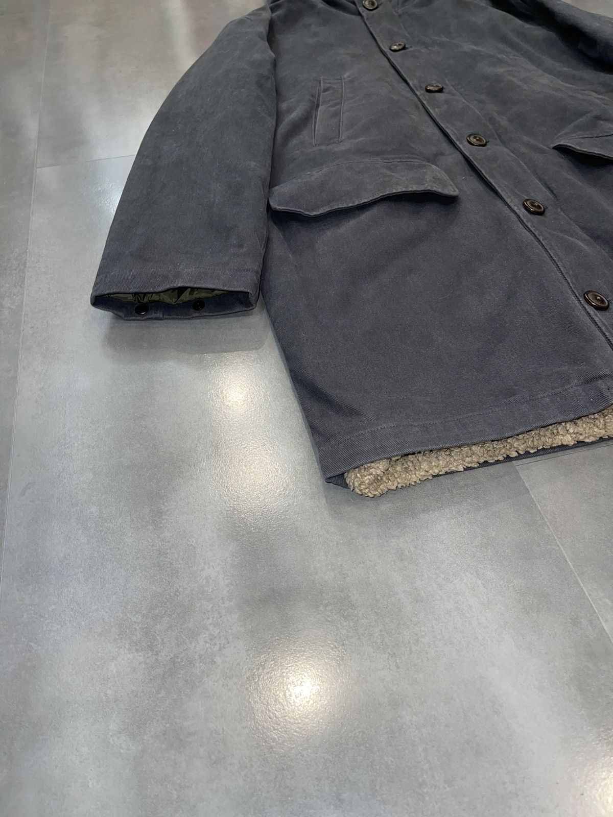 Dolce & Gabbana Archive Dolce & Gabbana Shearling Washed Grey Long Jacket Size US L / EU 52-54 / 3 - 6 Thumbnail