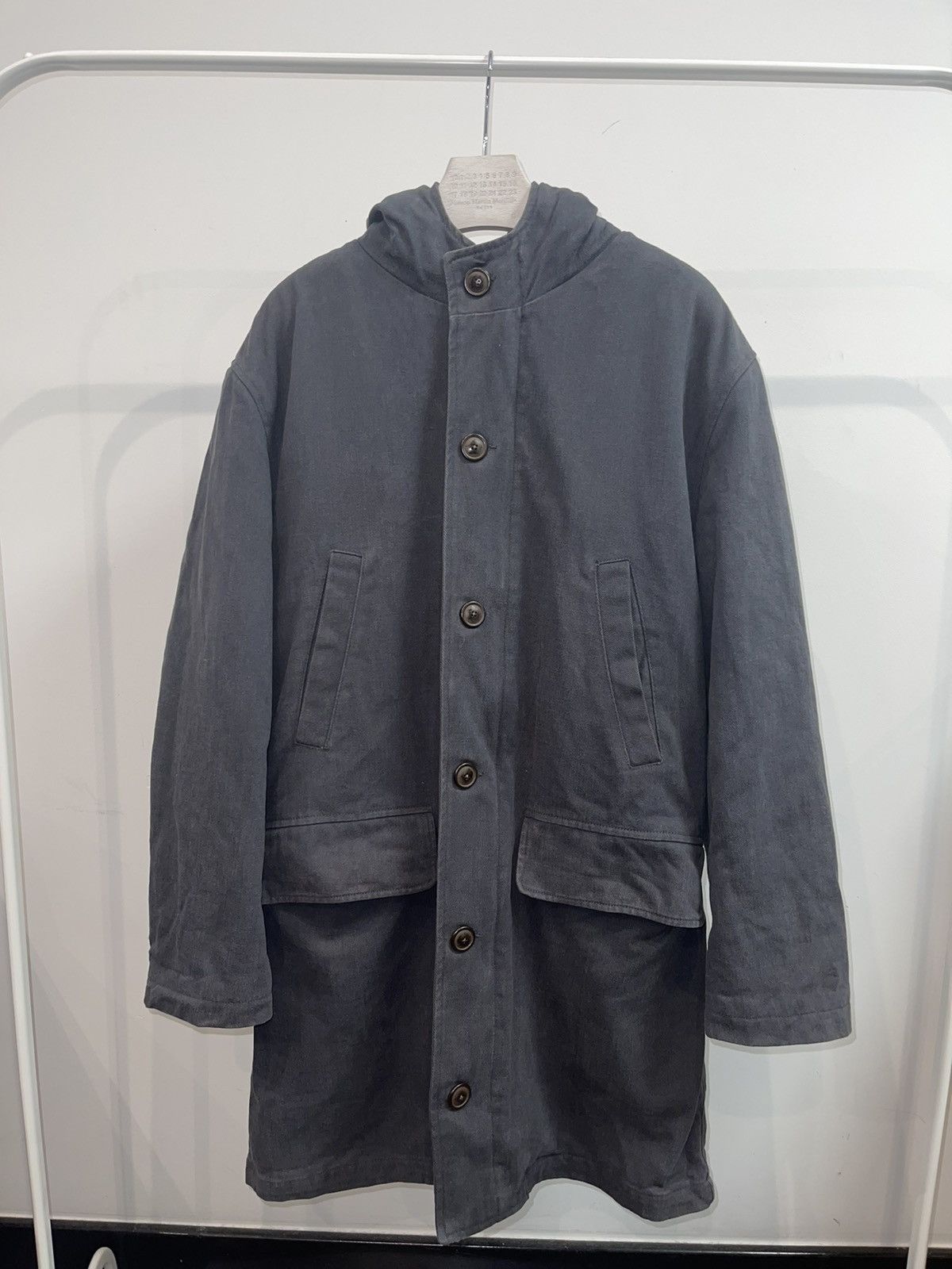 Dolce & Gabbana Archive Dolce & Gabbana Shearling Washed Grey Long Jacket Size US L / EU 52-54 / 3 - 13 Thumbnail