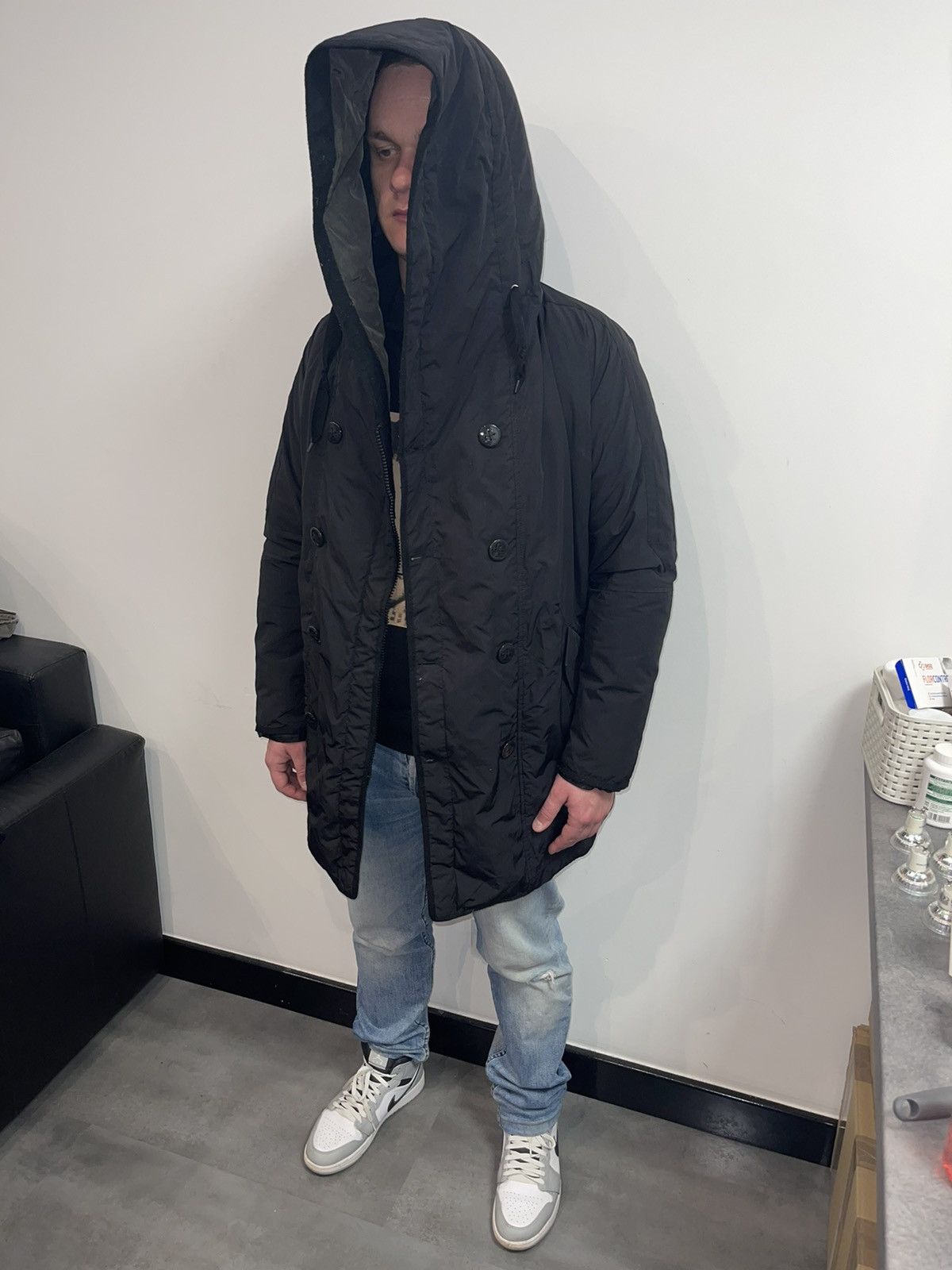 Marithe + Francois Girbaud Marithe Francois Girbaud Assymetrical Technical Down Parka Size US M / EU 48-50 / 2 - 11 Thumbnail