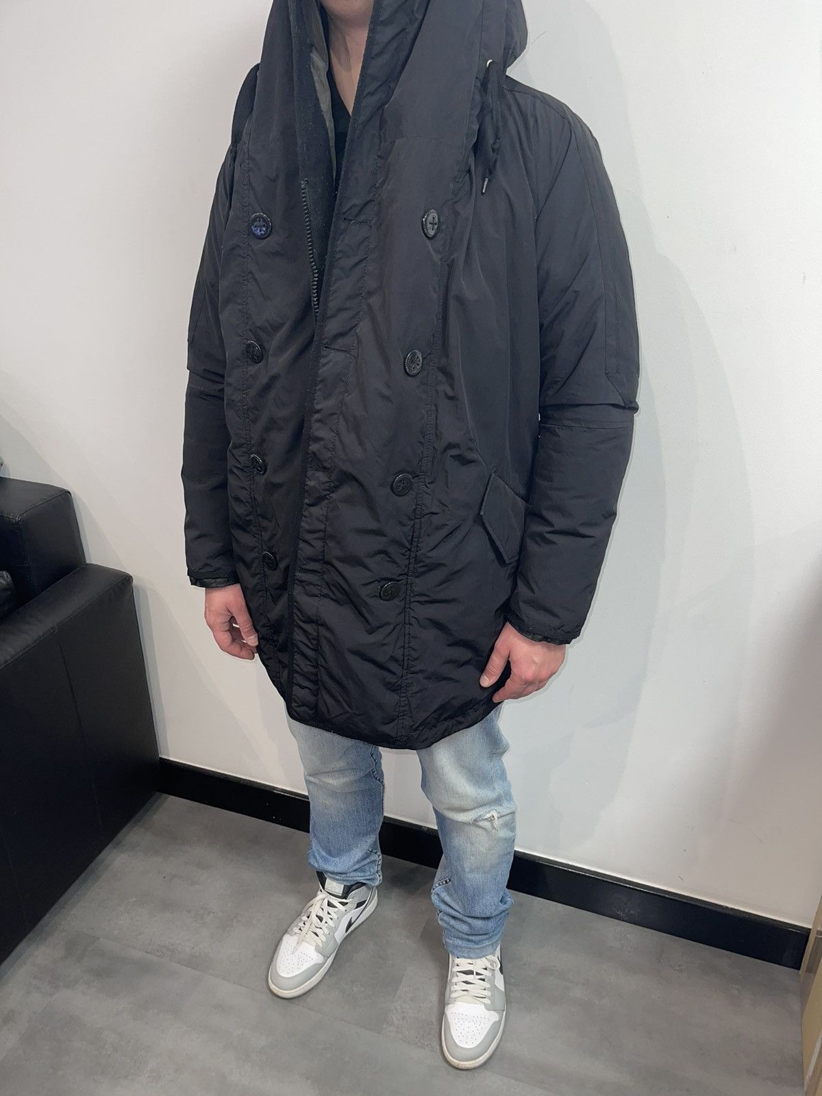 Marithe + Francois Girbaud Marithe Francois Girbaud Assymetrical Technical Down Parka Size US M / EU 48-50 / 2 - 8 Thumbnail