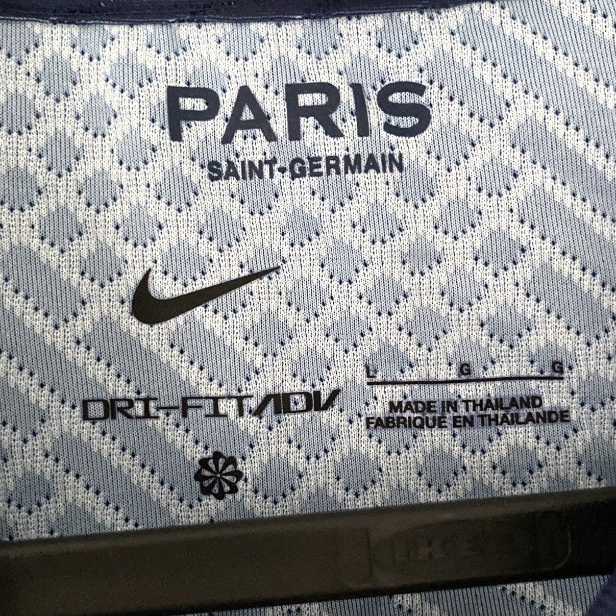 Jordan Brand × Nike 2023 PLAYER ISSUE PSG Nike Home Kit Soccer Jersey Size US L / EU 52-54 / 3 - 6 Thumbnail