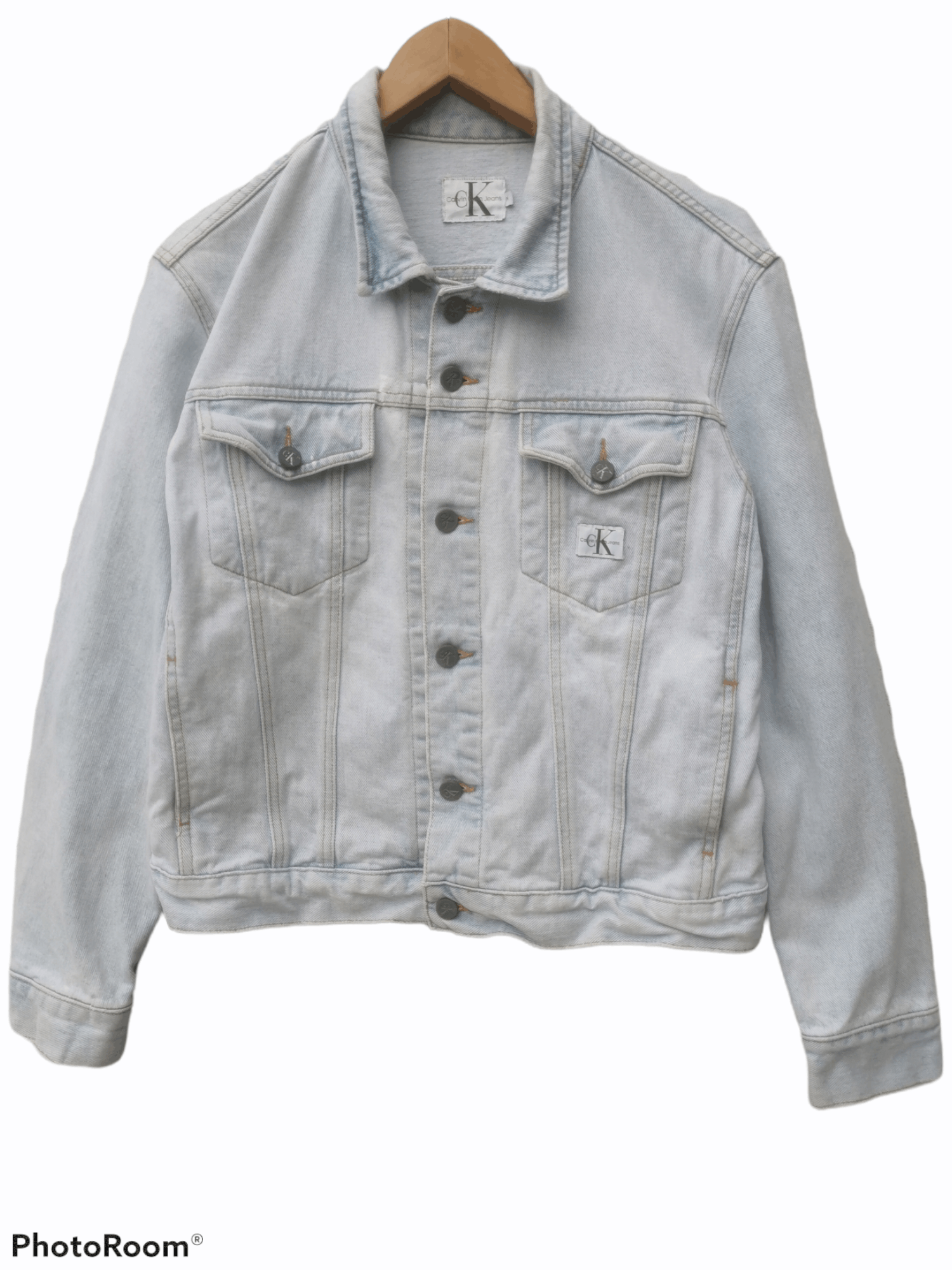 Calvin Klein × Vintage Vintage Calvin Klein Denim Jacket Made in USA Size US M / EU 48-50 / 2 - 1 Thumbnail