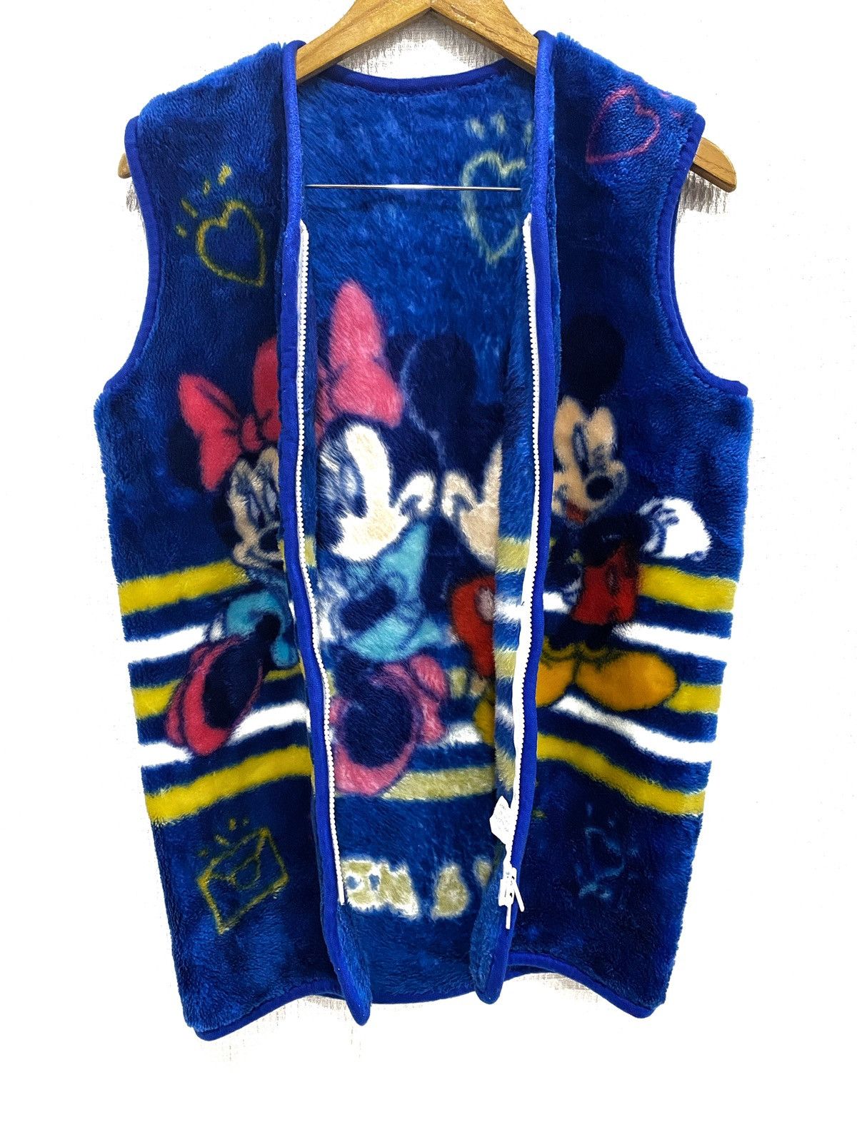 Disney vintage vest mickey mouse faux over print multicolour Size US L / EU 52-54 / 3 - 5 Thumbnail