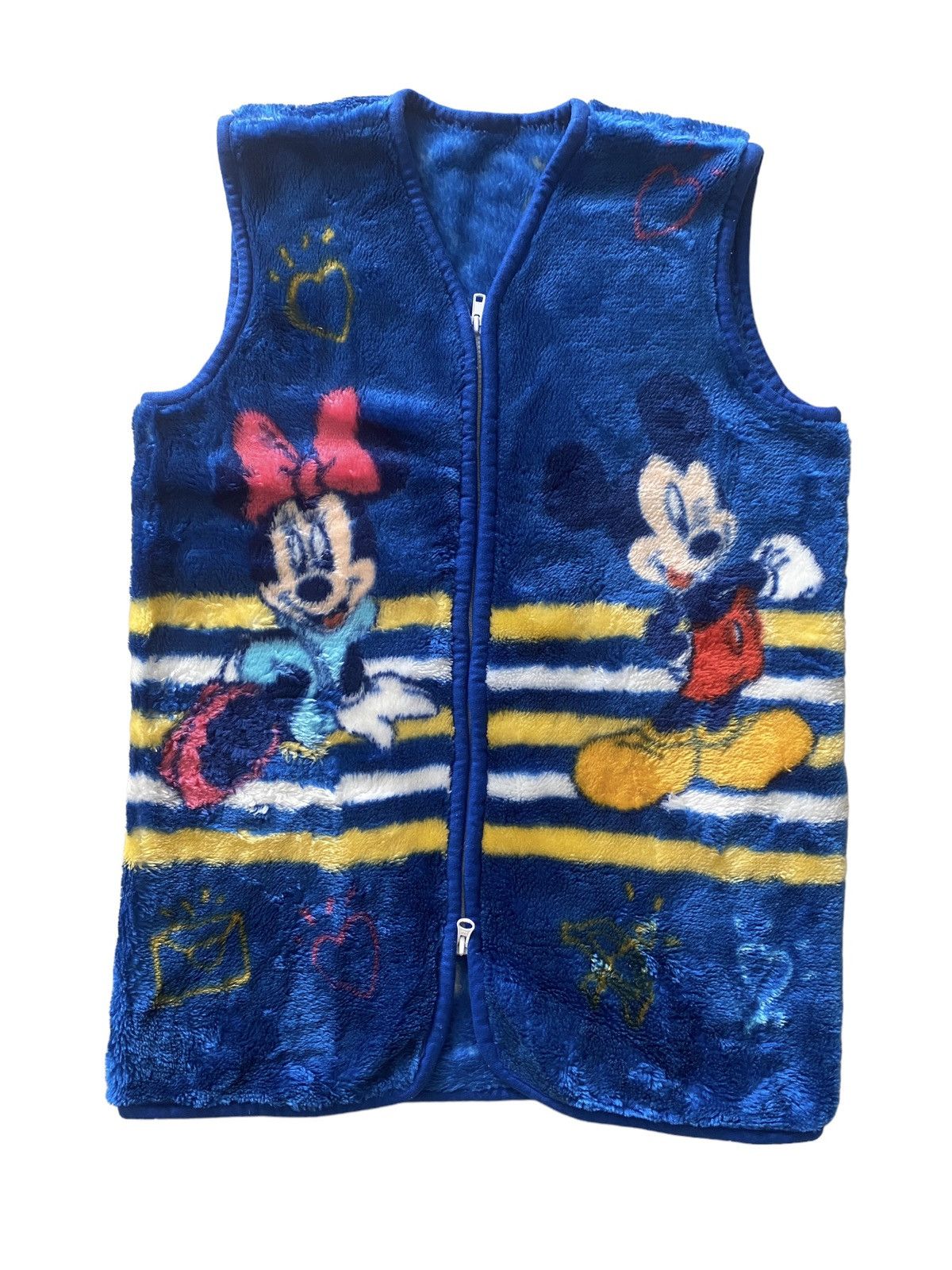 Disney vintage vest mickey mouse faux over print multicolour Size US L / EU 52-54 / 3 - 2 Thumbnail
