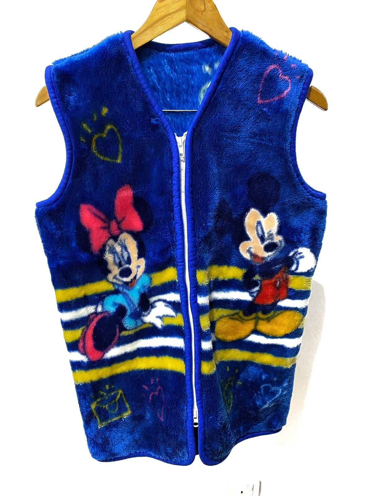 Vintage vintage vest mickey mouse faux over print multicolour Size US L / EU 52-54 / 3 - 3 Thumbnail