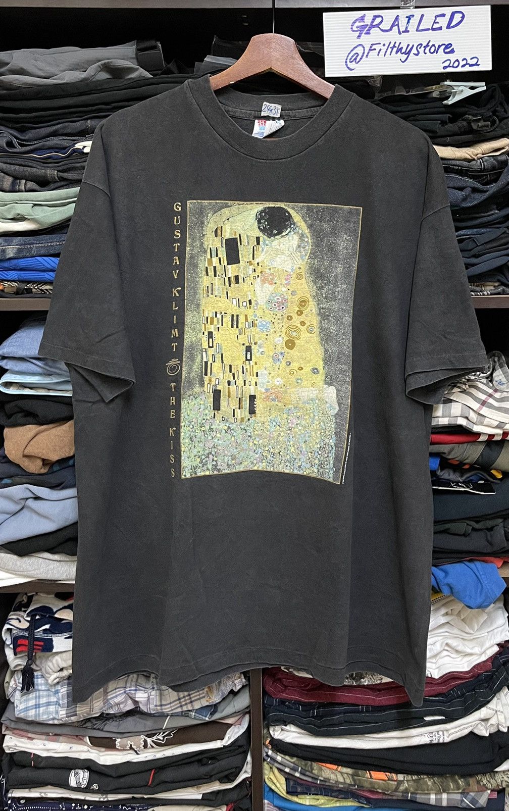 Other Gustav Klimt The Kiss Art Tee Vintage Size US XL / EU 56 / 4 - 1 Thumbnail
