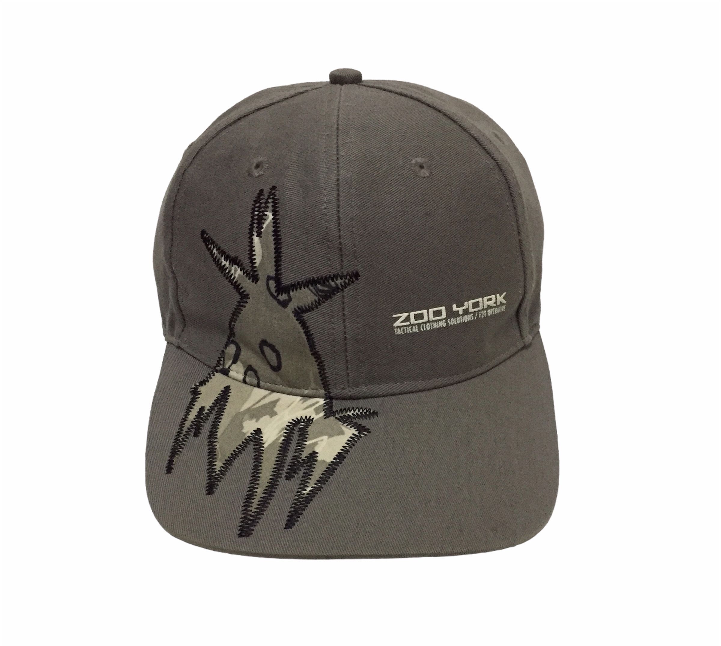 image of Vintage Zoo York X Futura Laboratories Full Cap Hats in Grey, Men's