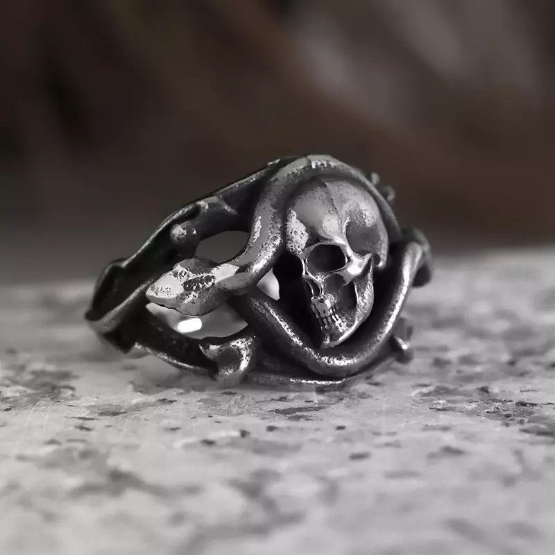 Jewelry Noble Crown Skull Men's Ring Size ONE SIZE - 1 Thumbnail
