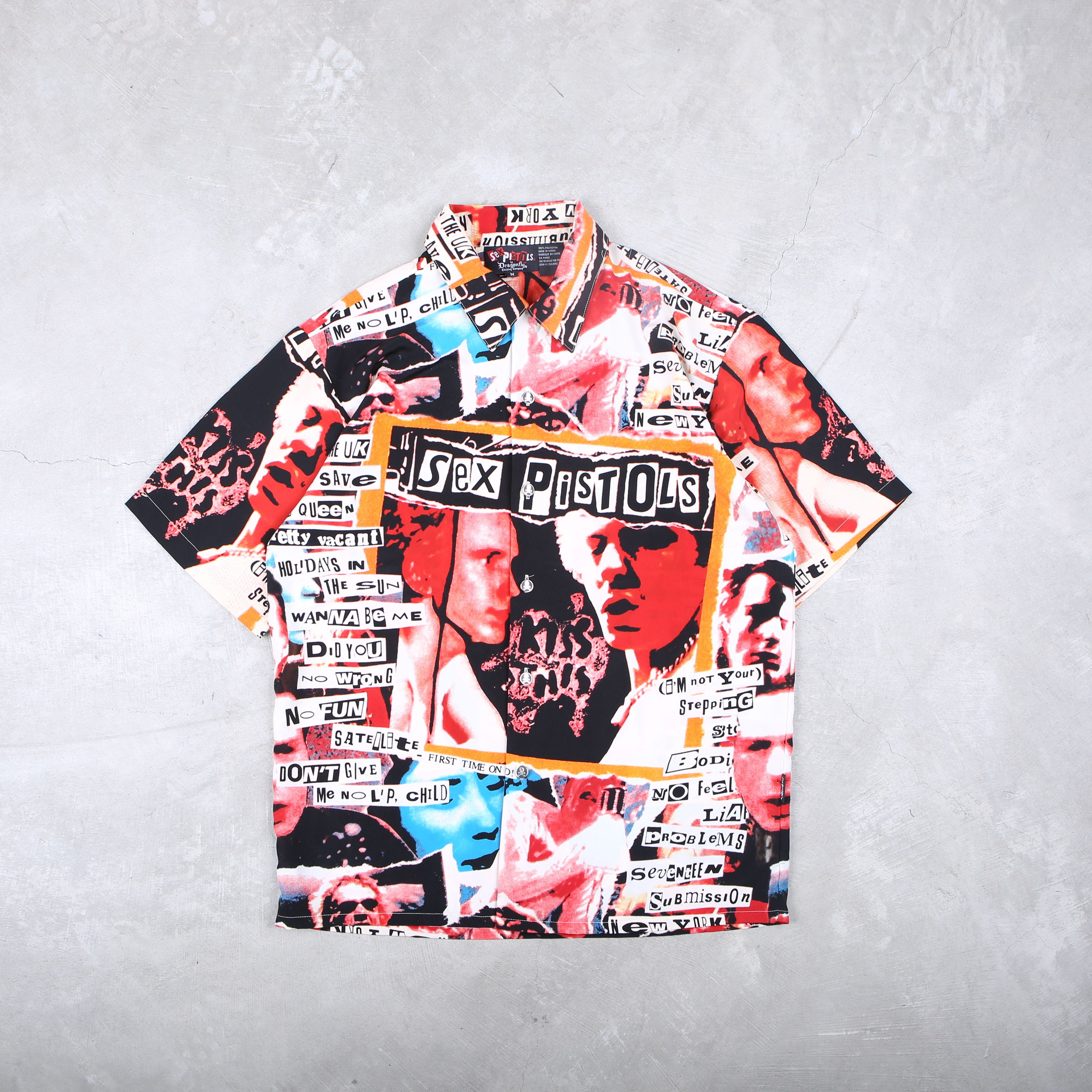 Dragonfly × Vintage Sex Pistols Button up Vintage Shirt 90s dragonfly Size US L / EU 52-54 / 3 - 8 Thumbnail