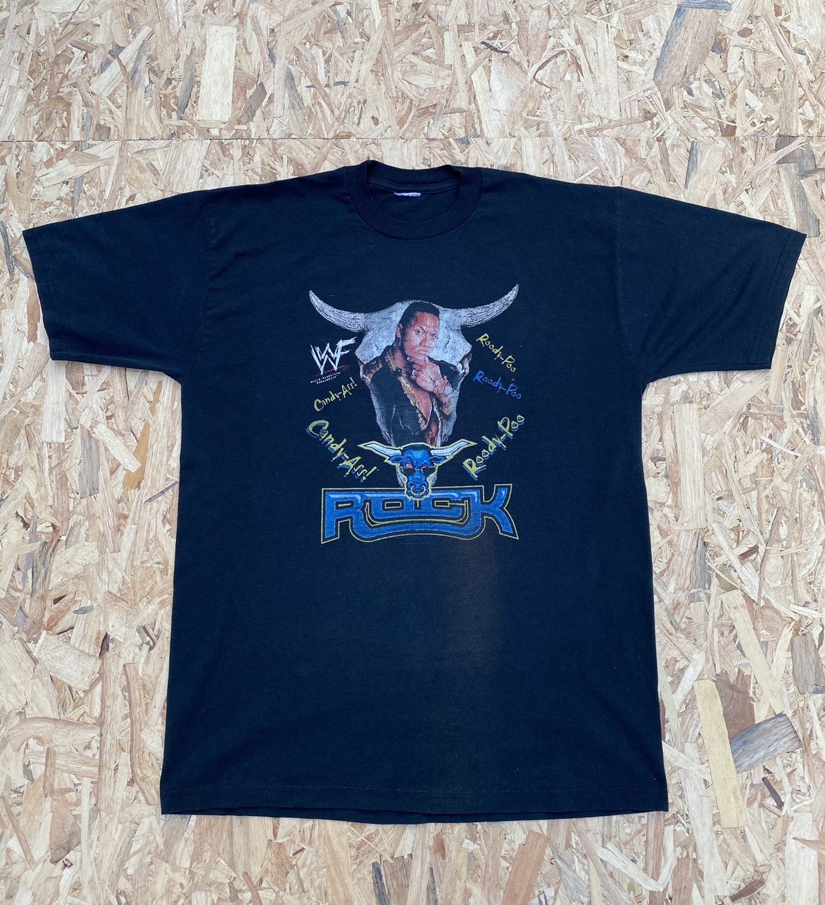 Vintage Vintage The Rock Dwayne Johnson Wwf wrestling wwe t shirt Size US L / EU 52-54 / 3 - 1 Thumbnail