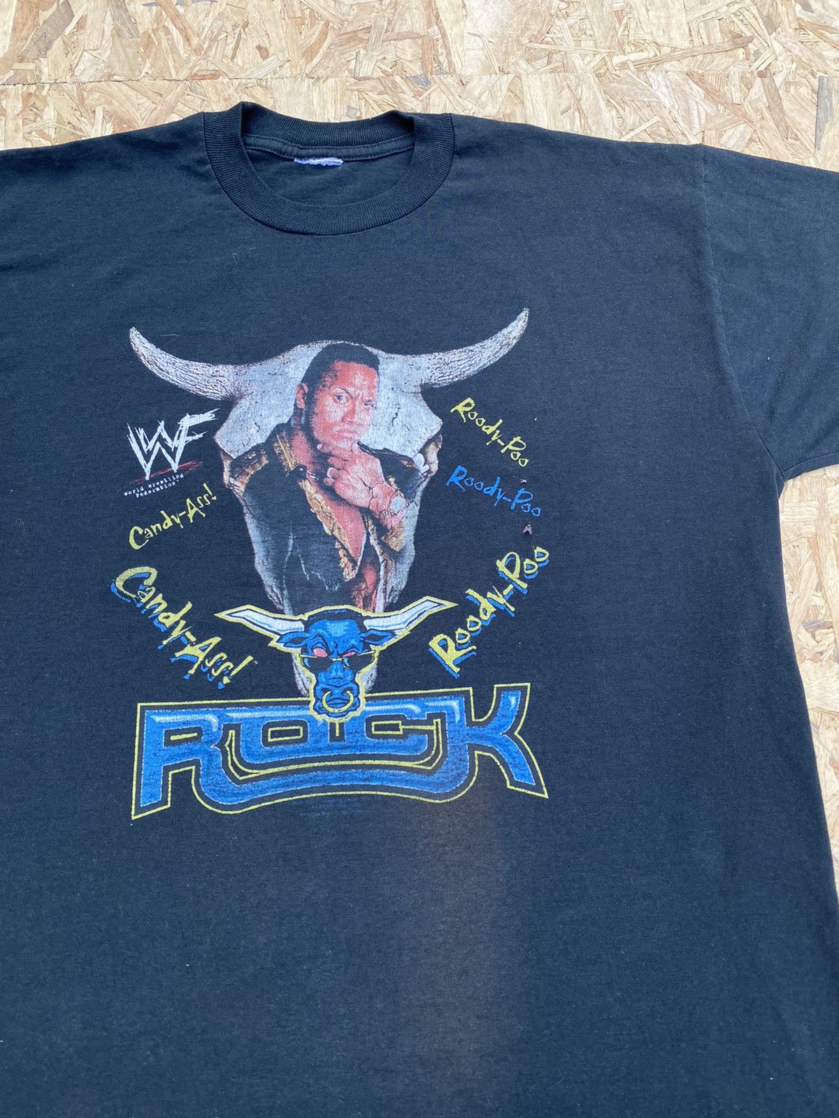 Vintage Vintage The Rock Dwayne Johnson Wwf wrestling wwe t shirt Size US L / EU 52-54 / 3 - 3 Thumbnail