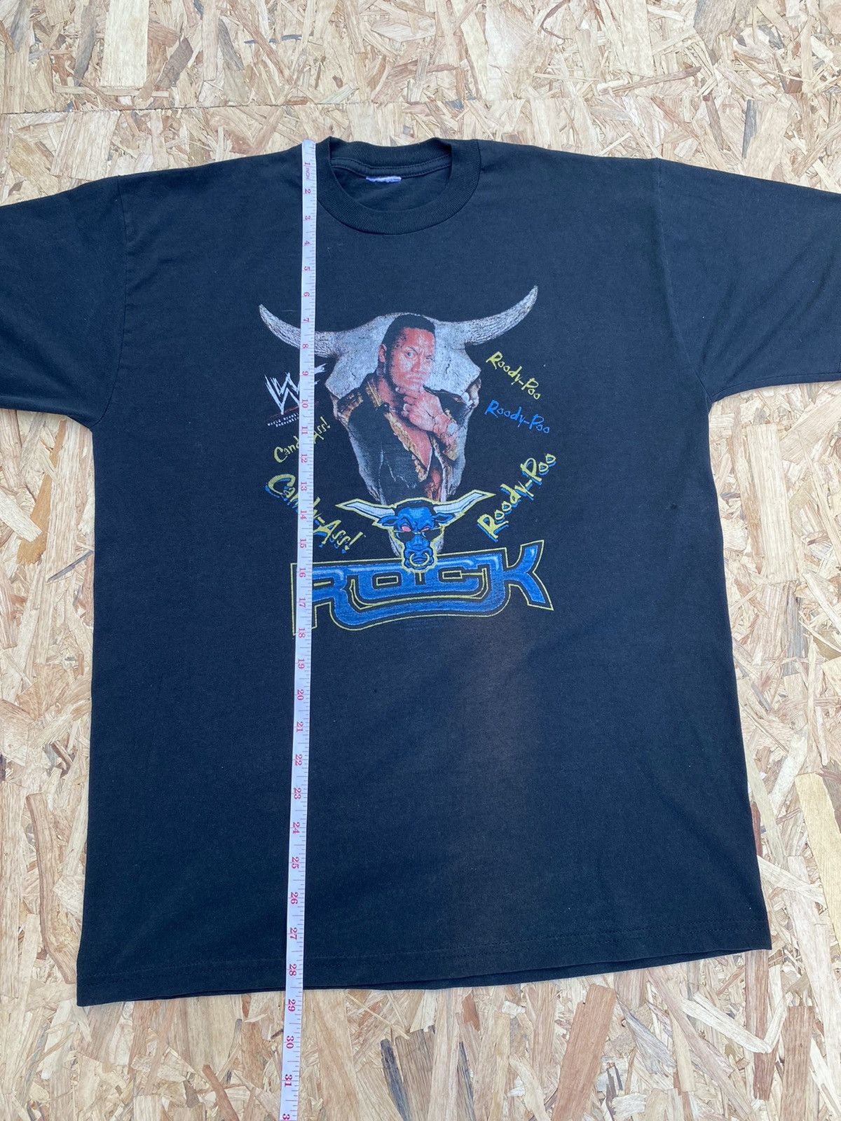 Vintage Vintage The Rock Dwayne Johnson Wwf wrestling wwe t shirt Size US L / EU 52-54 / 3 - 8 Thumbnail