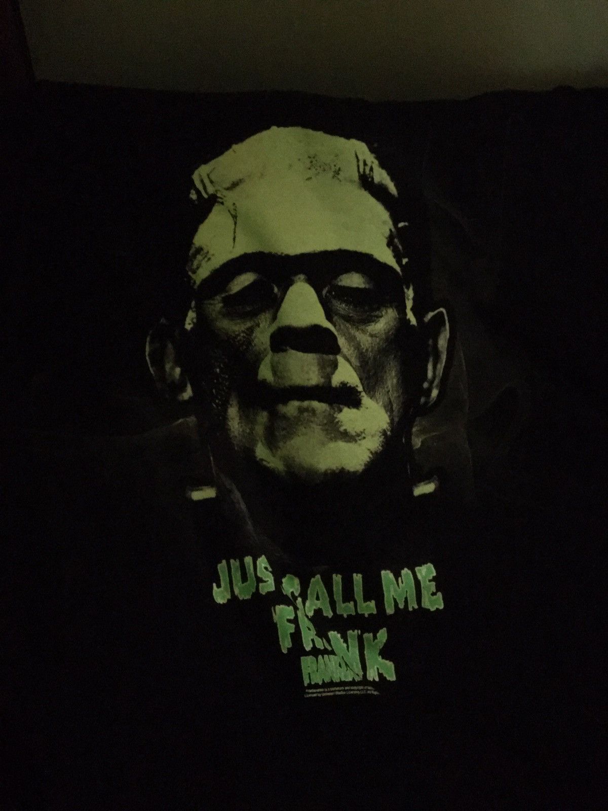 Vintage Vintage Frankenstein Glow in The Dark Horror Movie Shirt Size US XXL / EU 58 / 5 - 10 Thumbnail