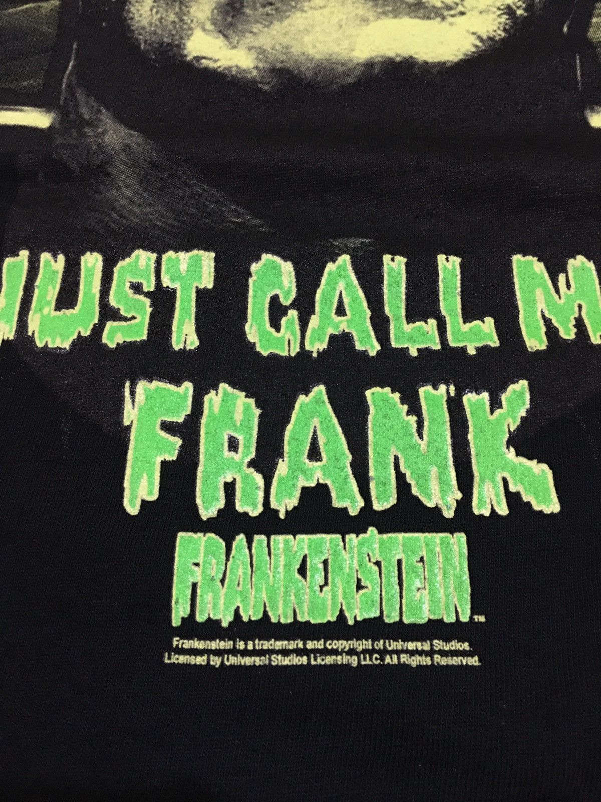 Vintage Vintage Frankenstein Glow in The Dark Horror Movie Shirt Size US XXL / EU 58 / 5 - 8 Thumbnail