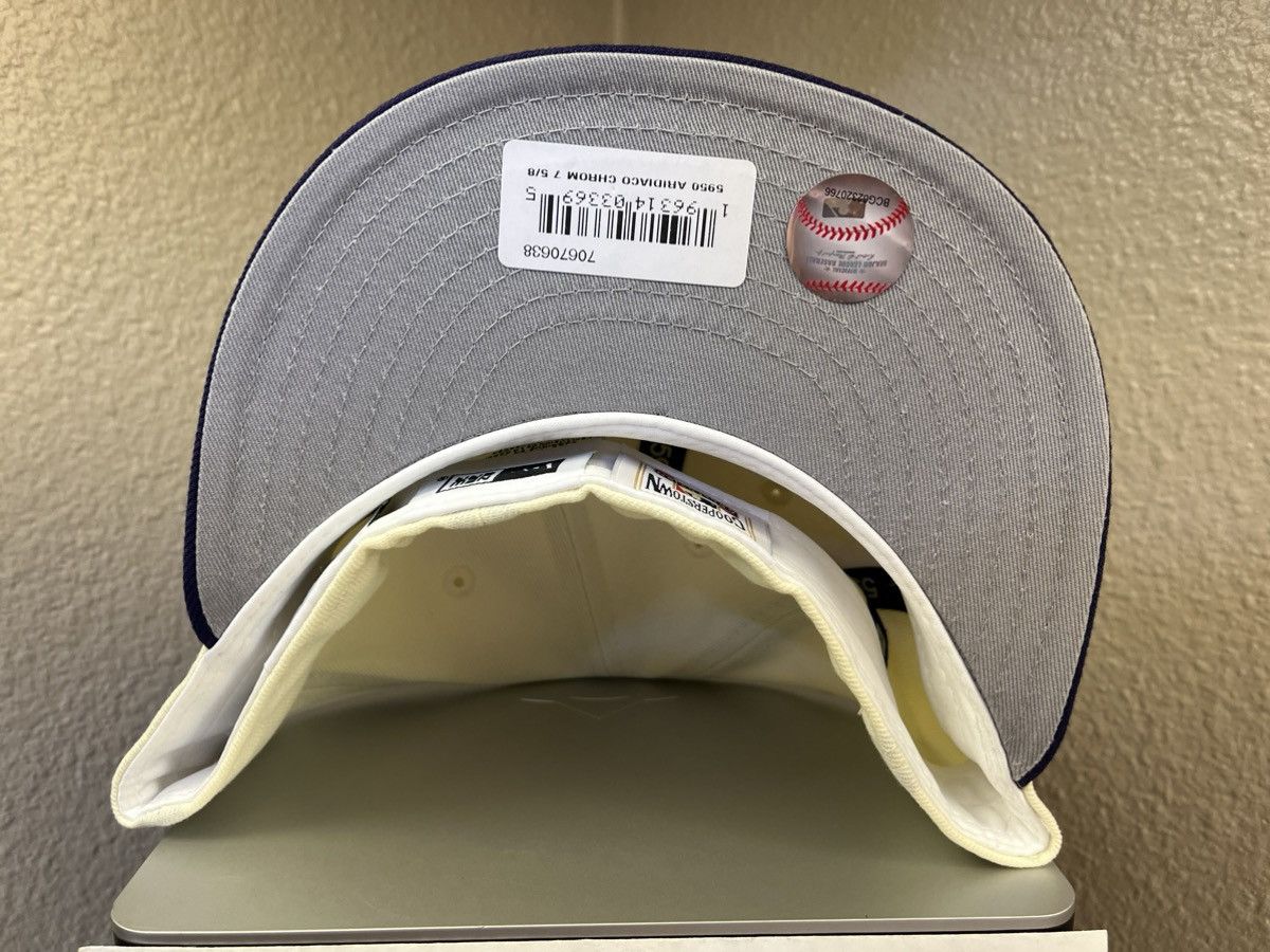 New Era Crown Minded 7 5/8 Diamondbacks White/Purple Gray UV 59Fifty Size ONE SIZE - 3 Thumbnail
