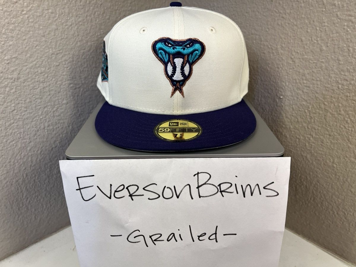 New Era Crown Minded 7 5/8 Diamondbacks White/Purple Gray UV 59Fifty Size ONE SIZE - 4 Thumbnail