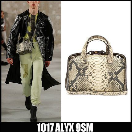 image of 1017 Alyx 9Sm Alyx Brie Buckle Bag Black/cream in Black Cream, Men's
