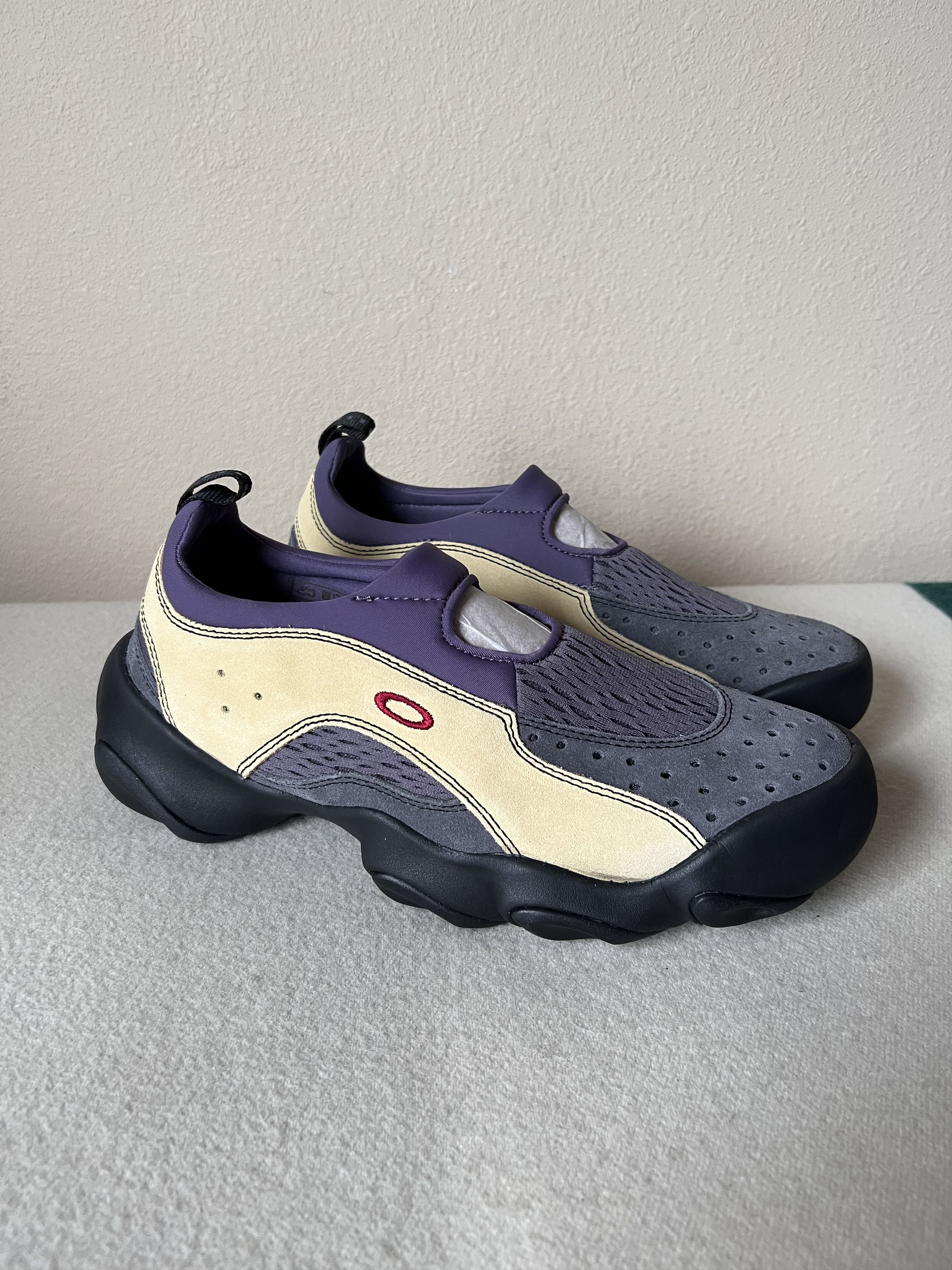 image of Brain Dead Oakley Factory Team Flesh Sandals In Sand Grape, Men's (Size 10.5)