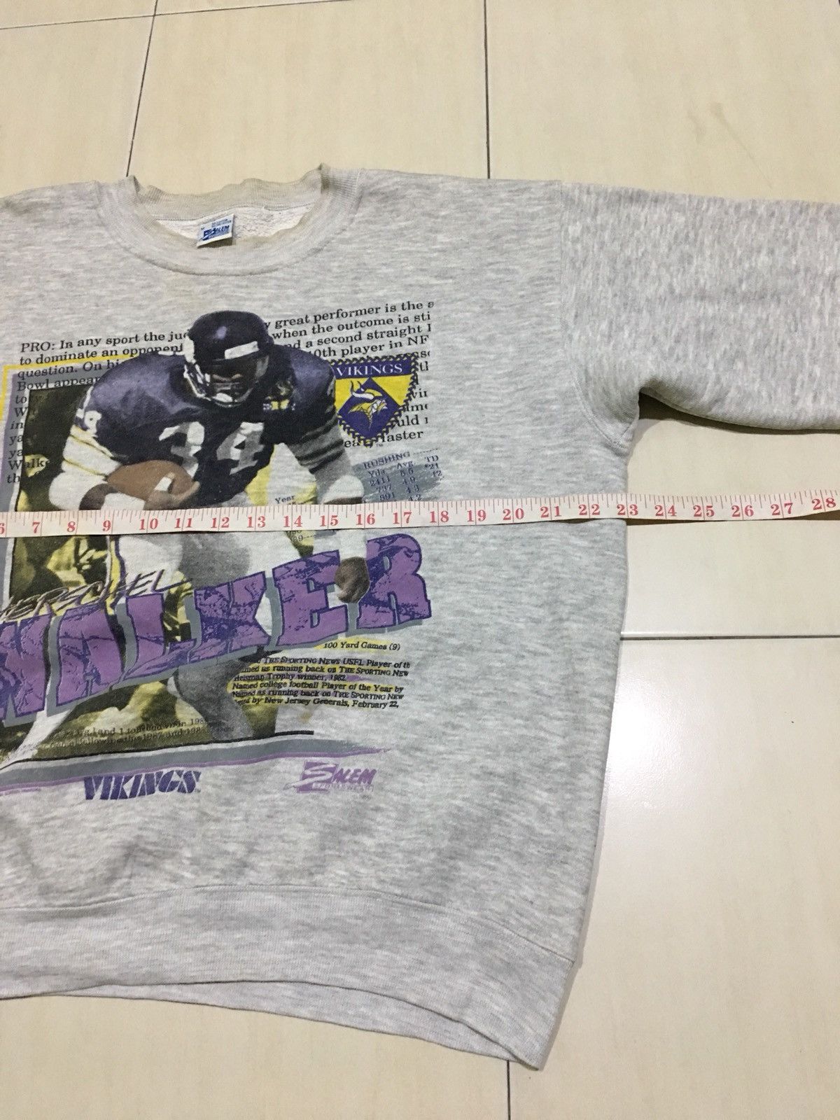 Salem Sportswear 1990 Minnesota Vikings Sweatshirt football vintage Size US M / EU 48-50 / 2 - 7 Thumbnail