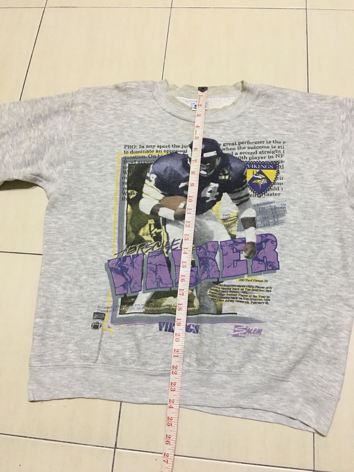 Salem Sportswear 1990 Minnesota Vikings Sweatshirt football vintage Size US M / EU 48-50 / 2 - 8 Thumbnail