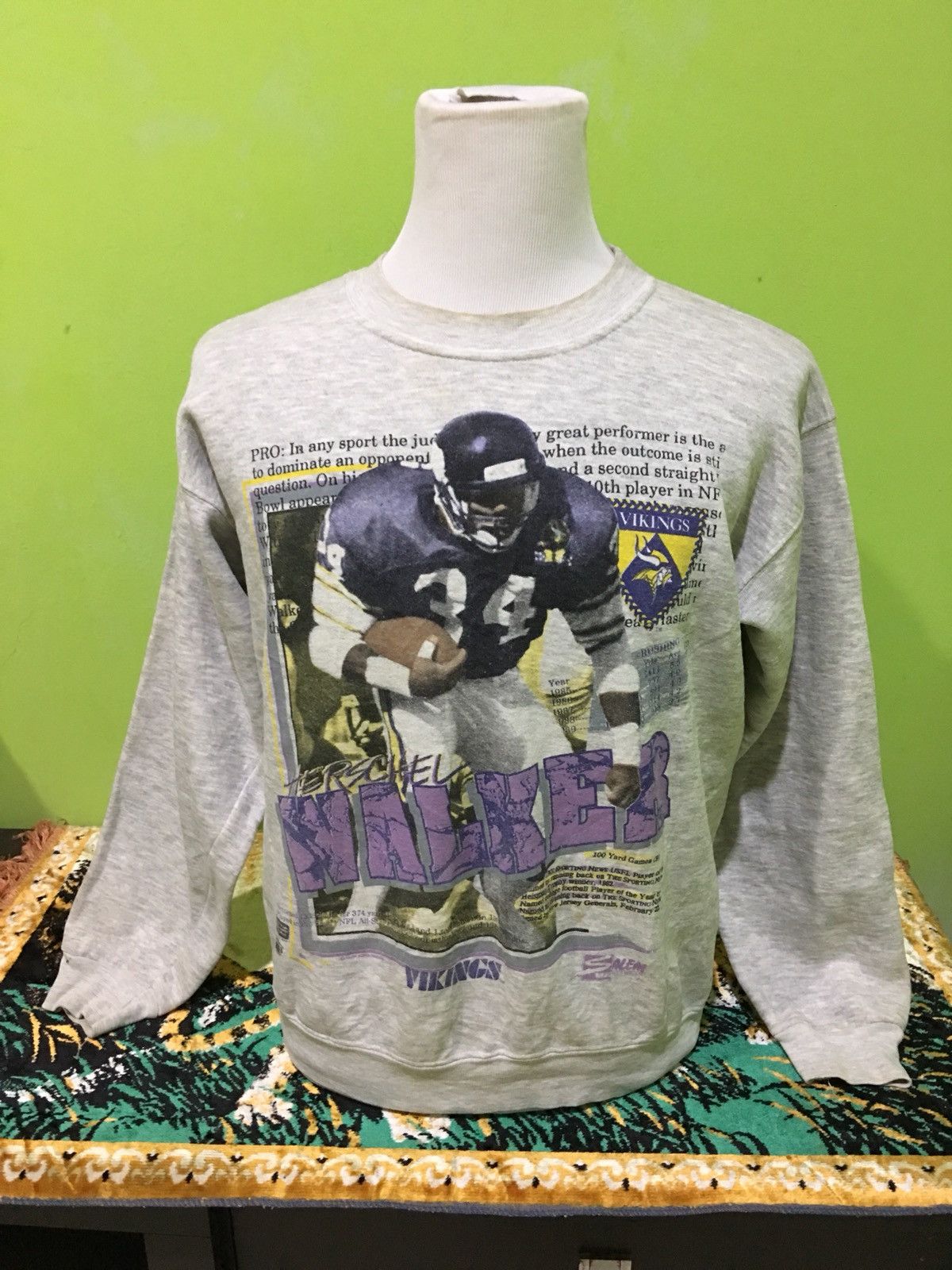 Salem Sportswear 1990 Minnesota Vikings Sweatshirt football vintage Size US M / EU 48-50 / 2 - 3 Thumbnail