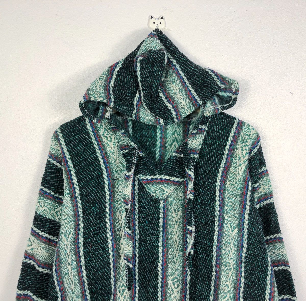 Mexican Threads Rare Vintage Mexican Baja Drug Rug Hoodie Size US XL / EU 56 / 4 - 2 Thumbnail