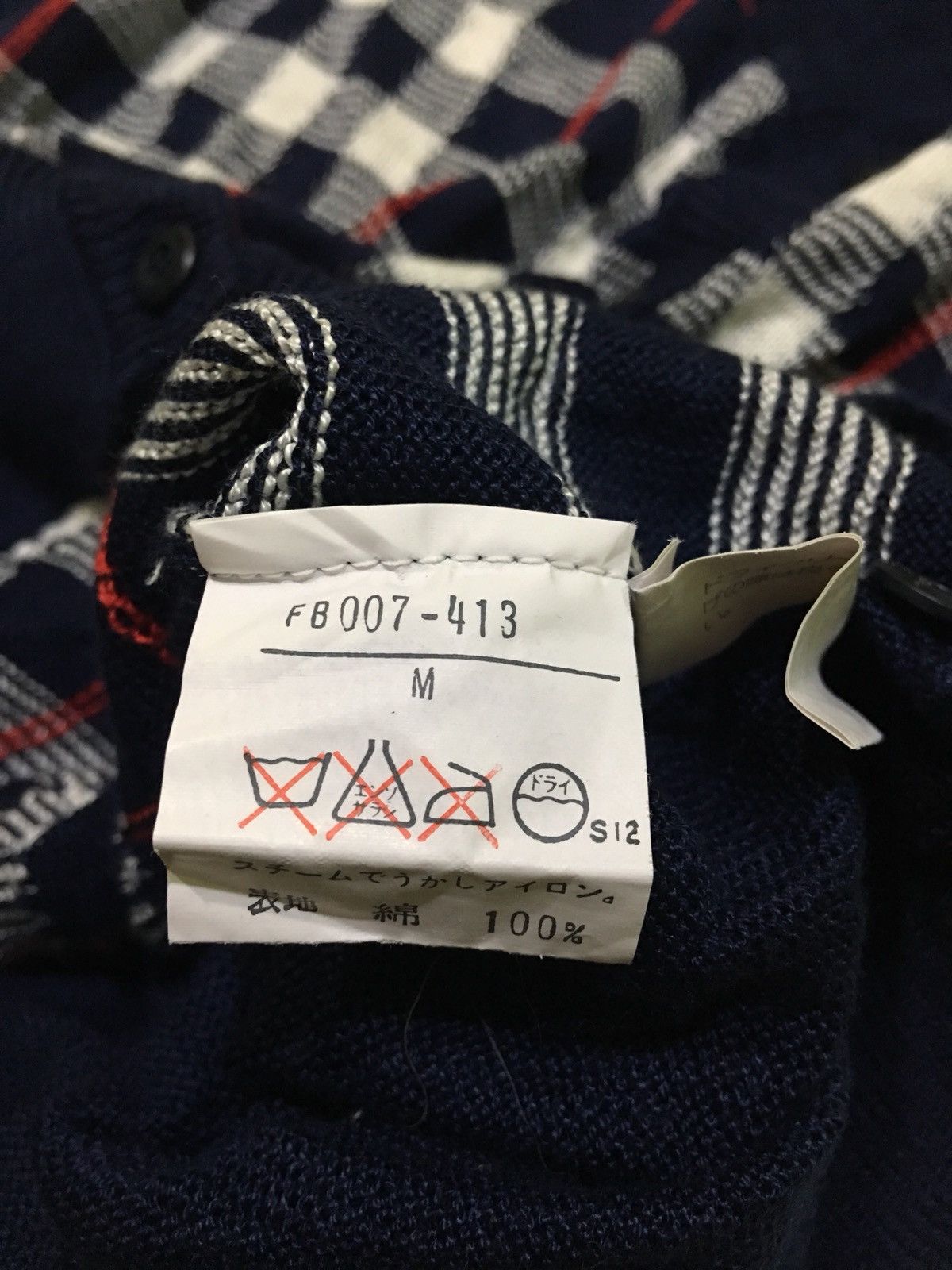 Burberry × Designer × Vintage Rare Vintage 90s Burberrys nova checkered Cardigan pullover Size US M / EU 48-50 / 2 - 5 Thumbnail