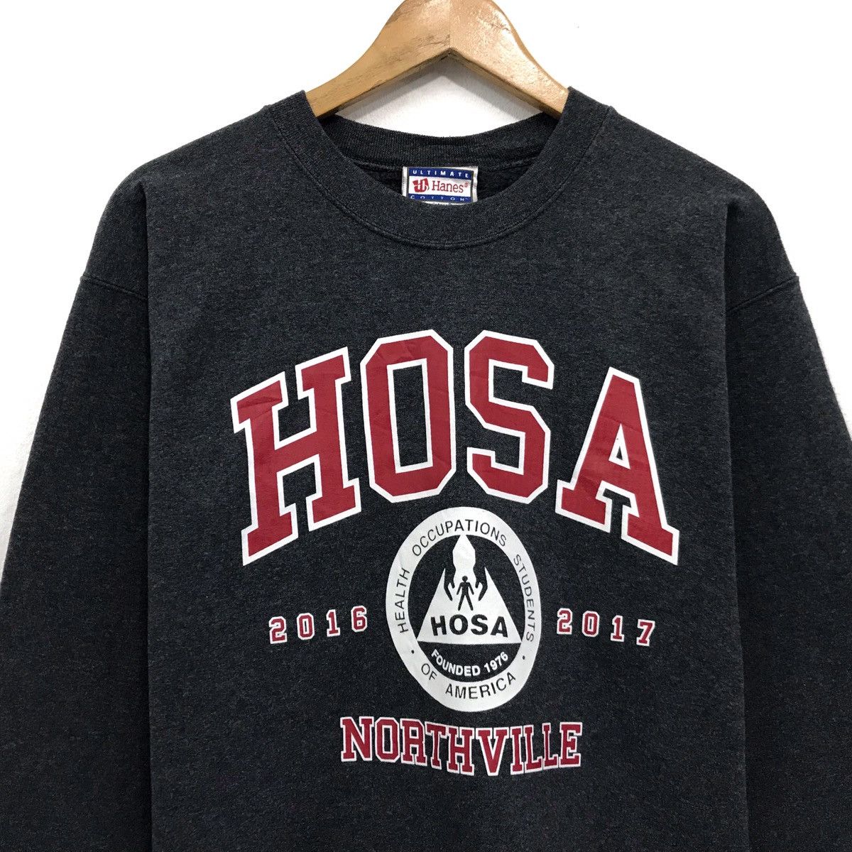 Hanes × Vintage Vintage HOSA Sweatshirt HOSA Health Occupations Size US M / EU 48-50 / 2 - 2 Thumbnail
