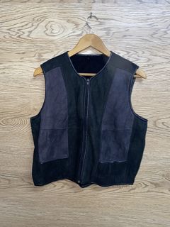 Vintage Leather Biker Vest | Grailed