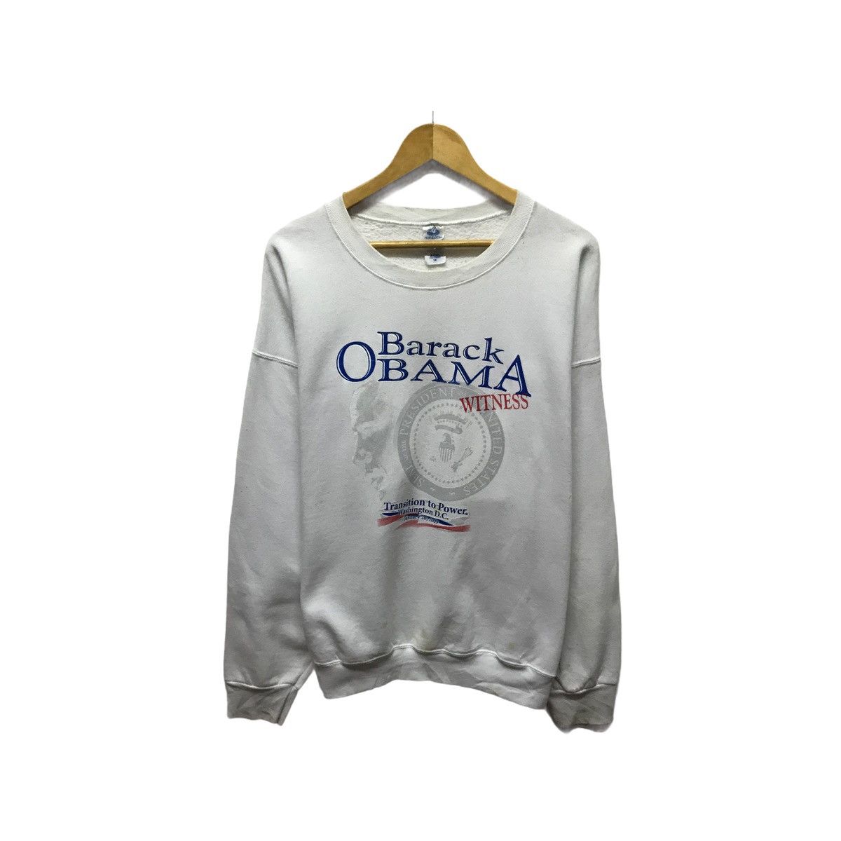President's × Vintage Vintage Barack Obama Presiden Of United State Sweatshirt Size US XL / EU 56 / 4 - 2 Thumbnail