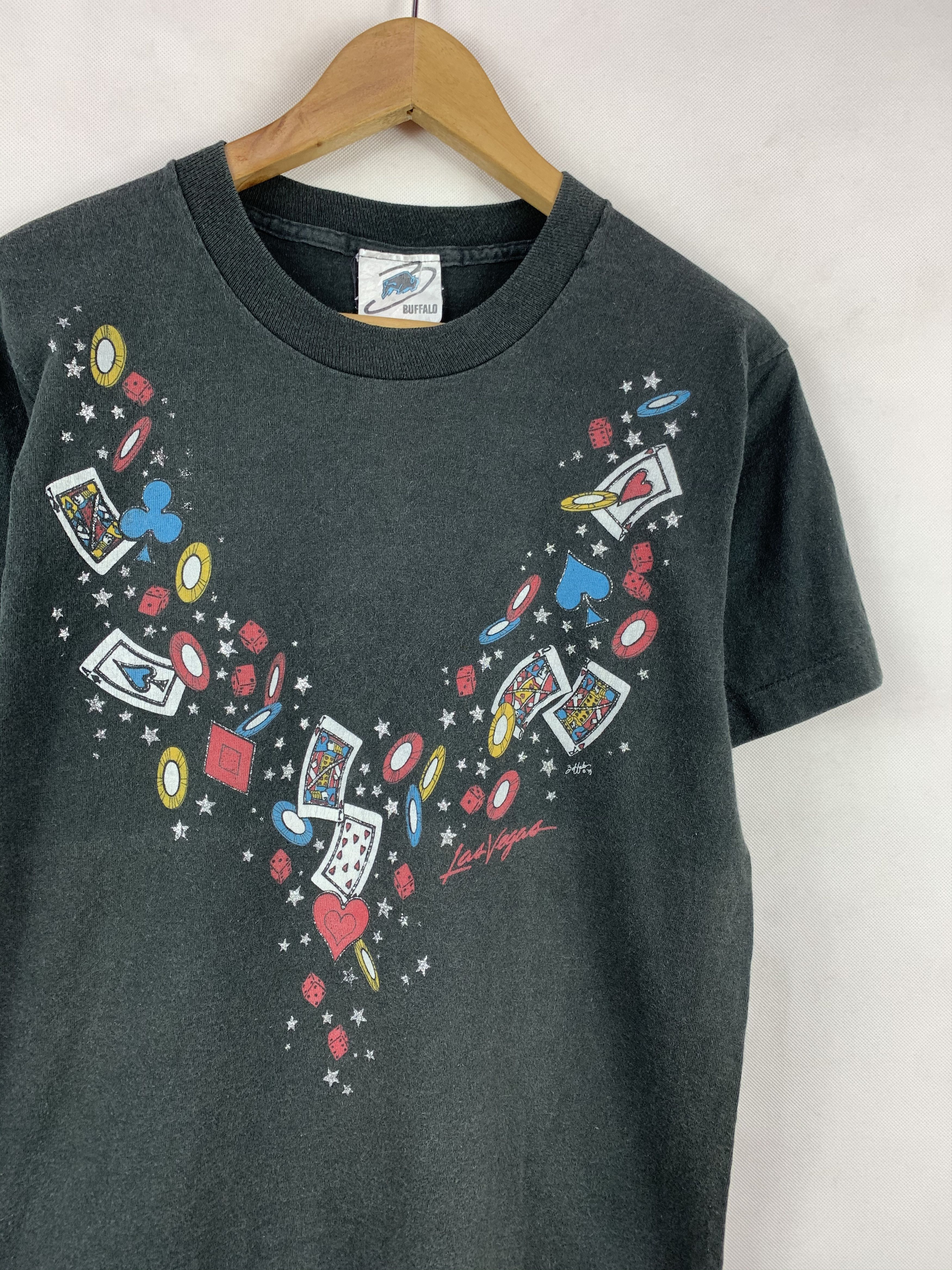 Vintage 🔥Vintage 90s Las Vegas Poker Promo Tee Size US S / EU 44-46 / 1 - 2 Thumbnail