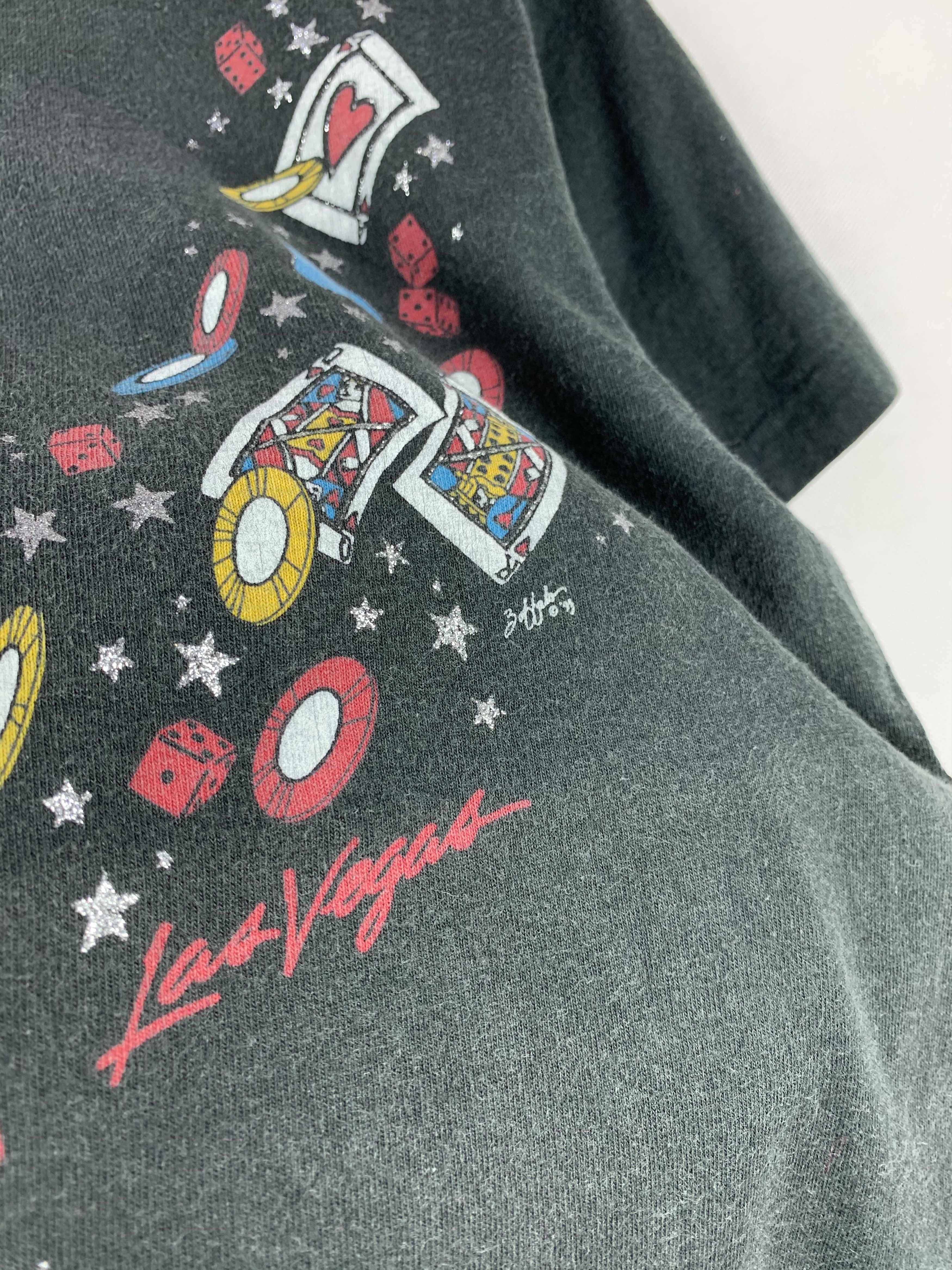 Vintage 🔥Vintage 90s Las Vegas Poker Promo Tee Size US S / EU 44-46 / 1 - 3 Thumbnail