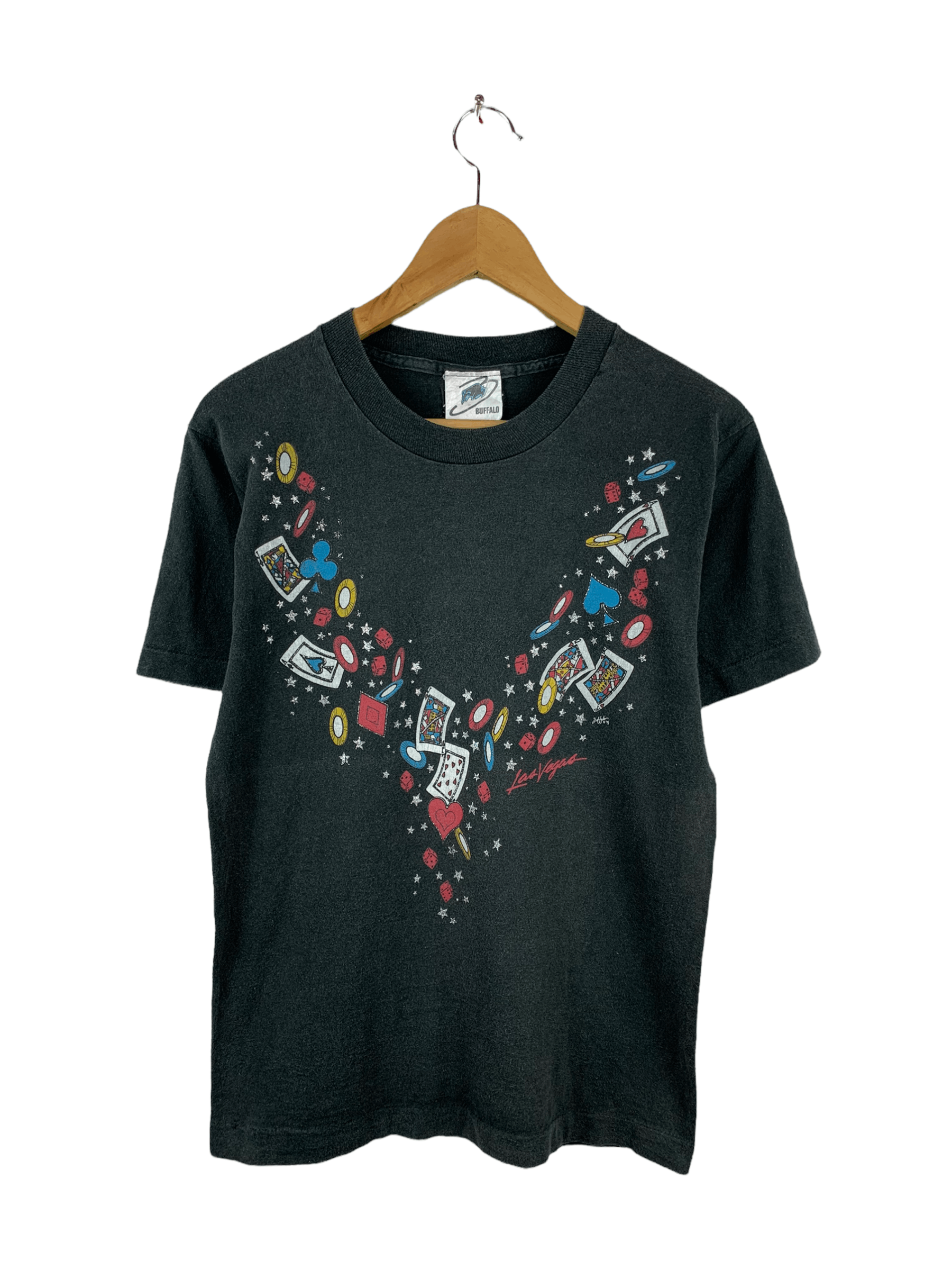 Vintage 🔥Vintage 90s Las Vegas Poker Promo Tee Size US S / EU 44-46 / 1 - 1 Thumbnail