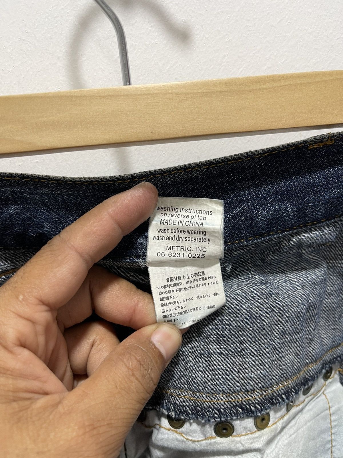 Japanese Brand × Vintage JAPANESE DOUBLE WAIST NICE DESIGN DISTRESSED DENIM JEANS Size US 31 - 17 Thumbnail