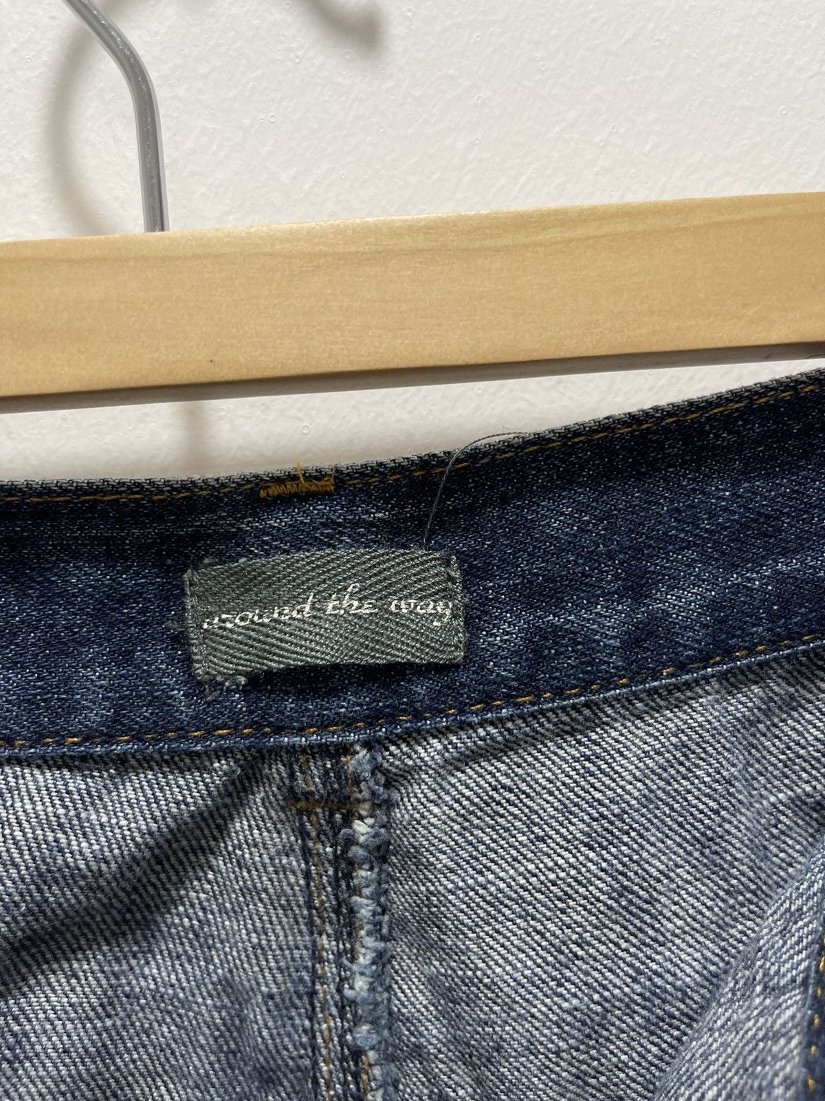 Japanese Brand × Vintage JAPANESE DOUBLE WAIST NICE DESIGN DISTRESSED DENIM JEANS Size US 31 - 15 Thumbnail