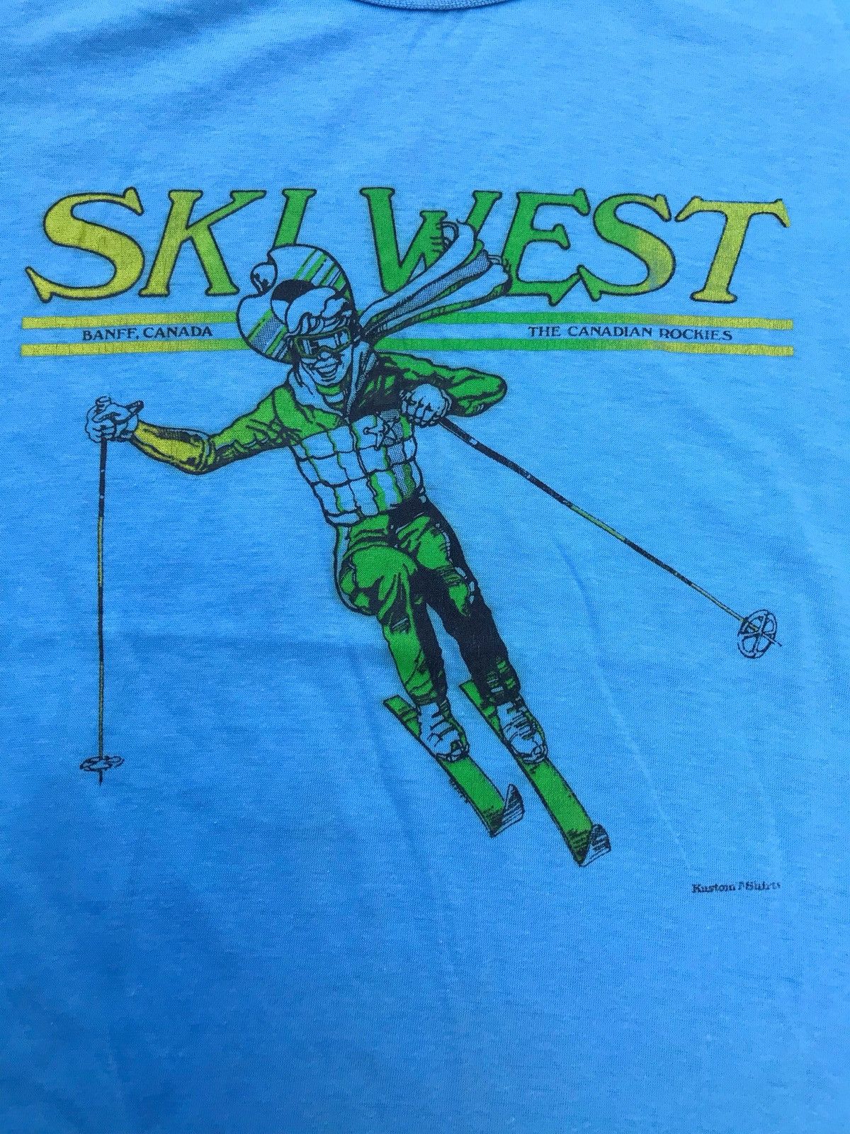 Vintage VINTAGE CANADIAN SKI WEST RINGER TEE Size US M / EU 48-50 / 2 - 2 Thumbnail