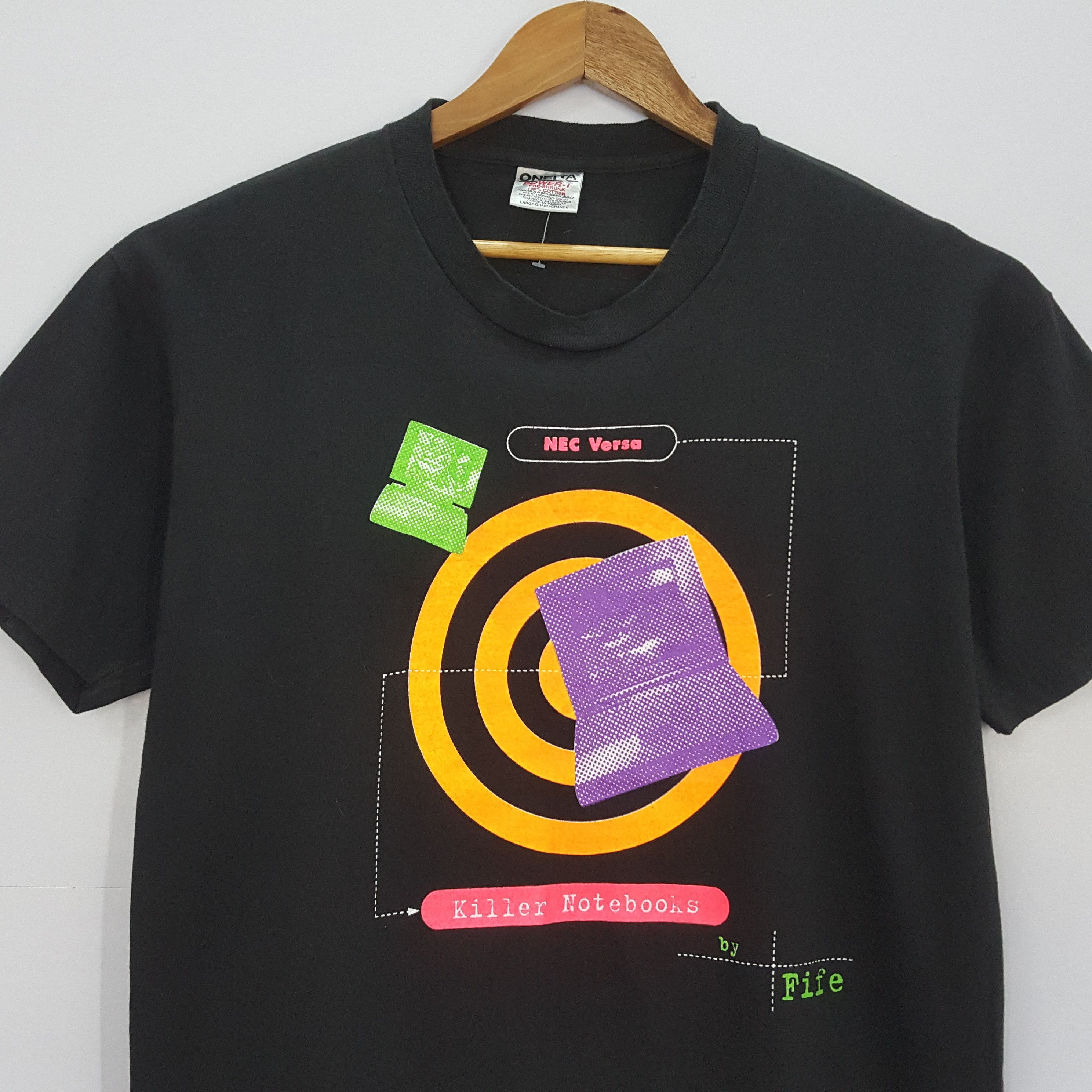 Microsoft × Vintage Vintage Microsoft Killer notebooks by file t-shirt made USA Size US L / EU 52-54 / 3 - 2 Thumbnail