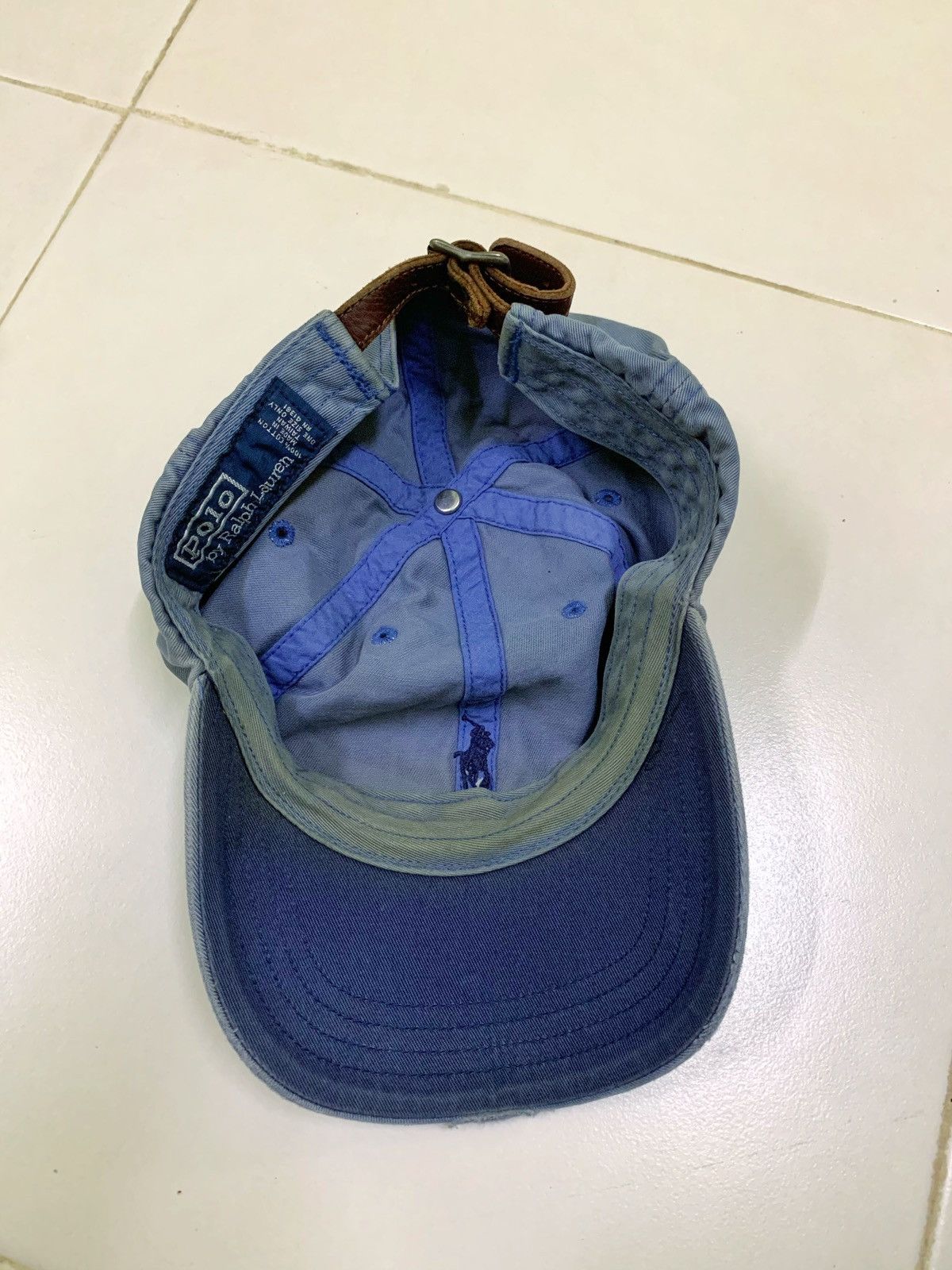 Polo Ralph Lauren 🔥Rare🔥Vintage Distressed Polo Ralph Lauren Cap Size ONE SIZE - 5 Thumbnail
