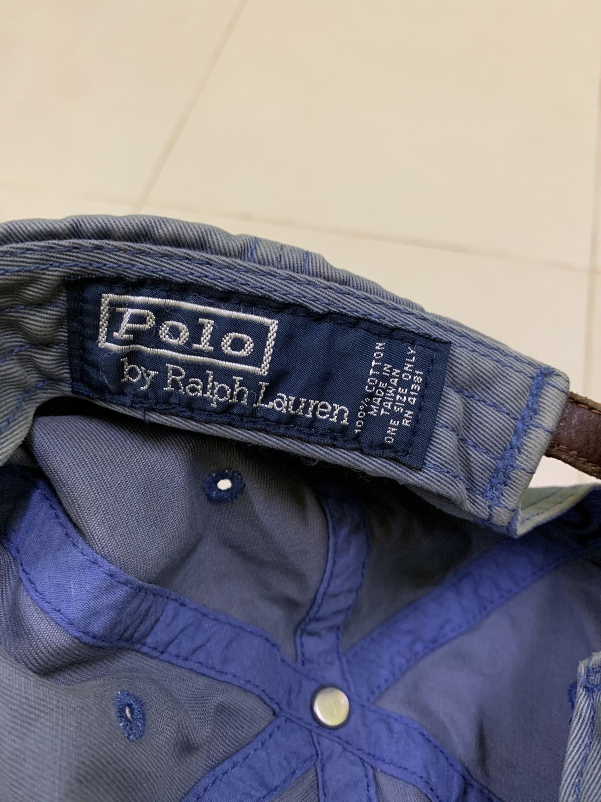 Polo Ralph Lauren 🔥Rare🔥Vintage Distressed Polo Ralph Lauren Cap Size ONE SIZE - 6 Thumbnail