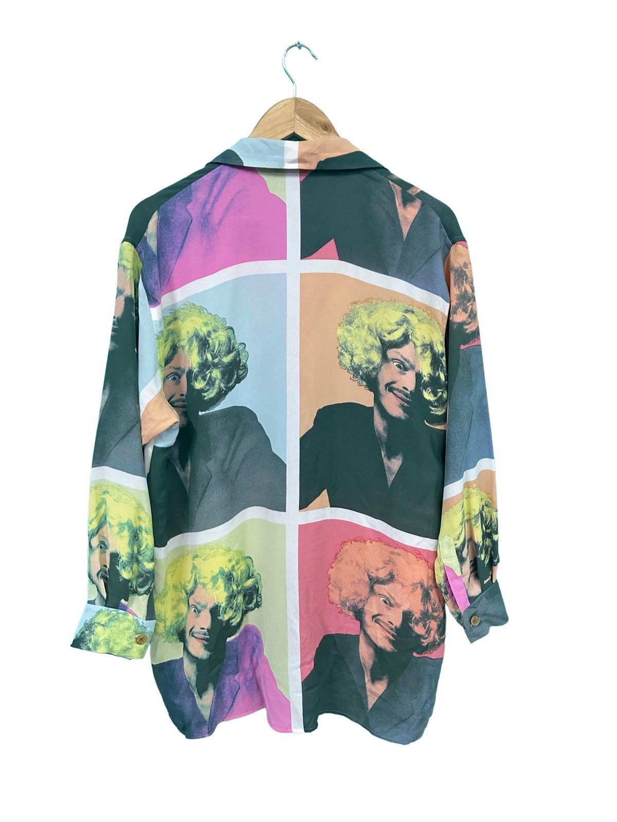 Moschino RARE VINTAGE MOSCHINO 90s ANDY WARHOL POP ART BLOUSE Size XL / US 12-14 / IT 48-50 - 5 Thumbnail