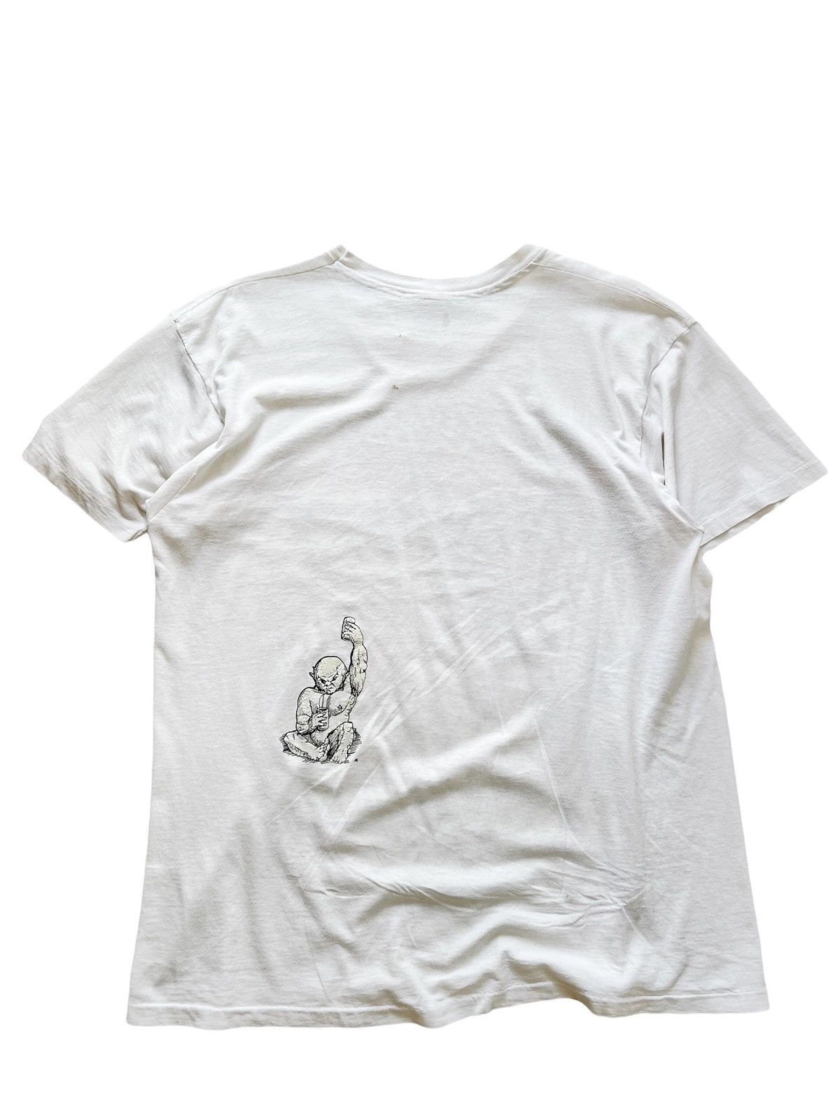 Vintage RARE 1992 Destroyed Glow In The Dark Crucifix Size US L / EU 52-54 / 3 - 4 Thumbnail