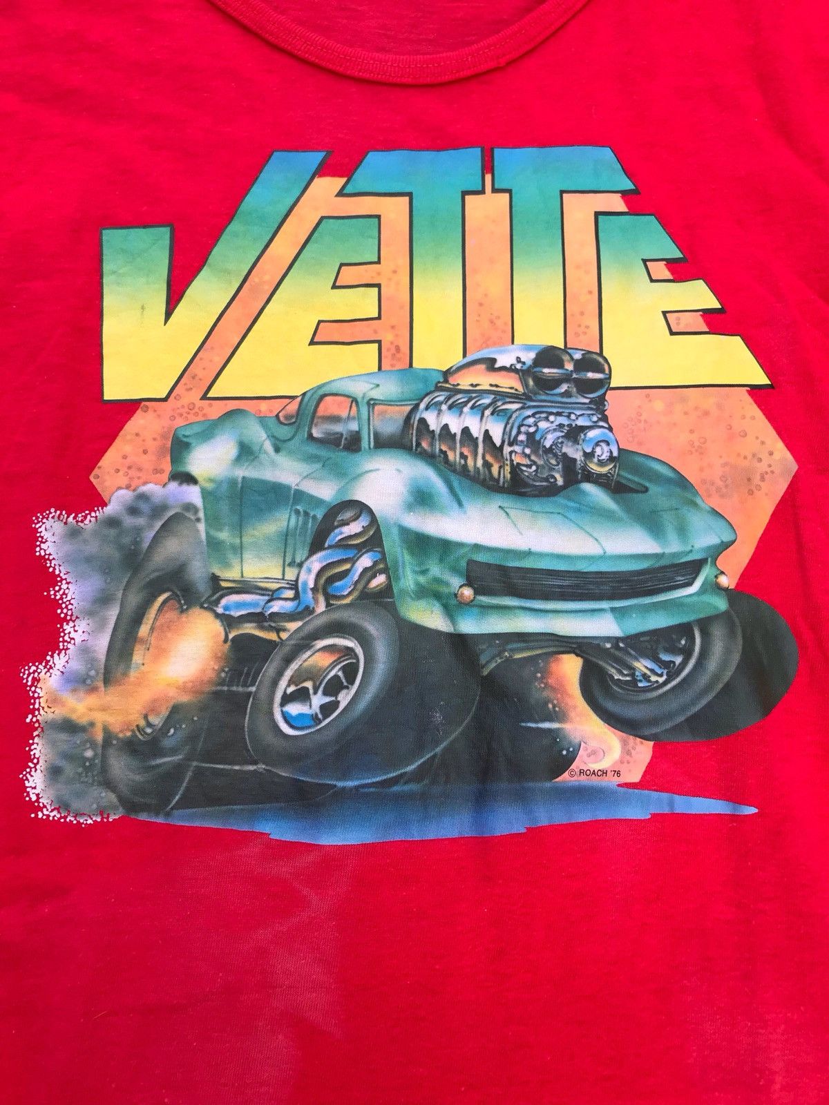 Vintage VINTAGE IRON ON ROACH 1976 RINGER TEE Size US M / EU 48-50 / 2 - 2 Thumbnail