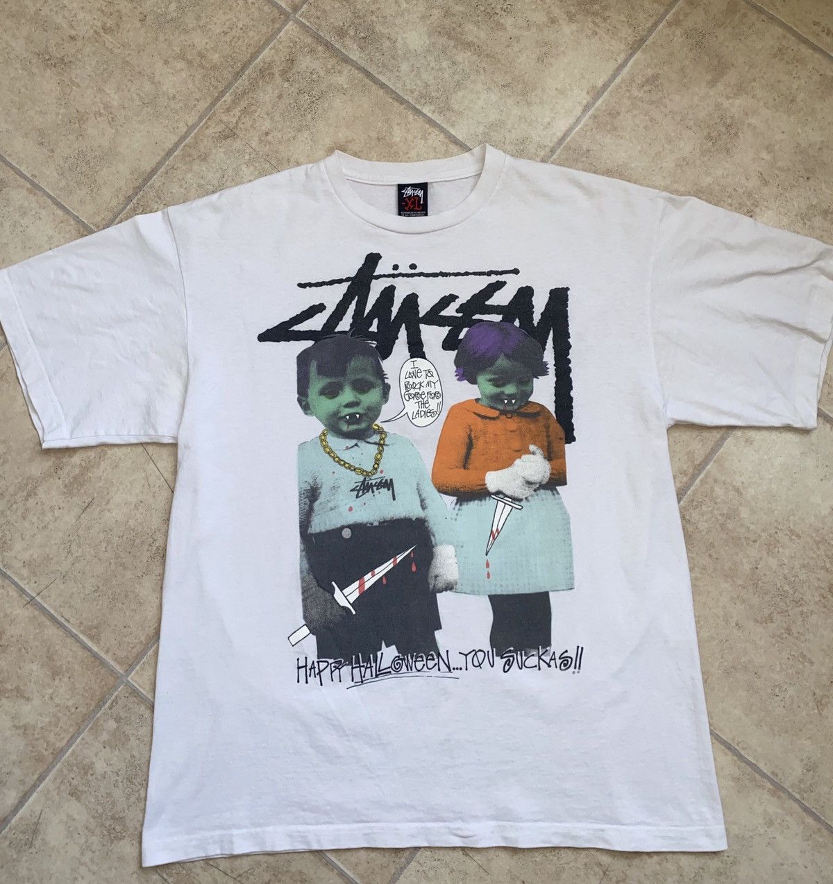 Stussy Rare Halloween Tee Carhartt Undefeated Size US XL / EU 56 / 4 - 1 Thumbnail